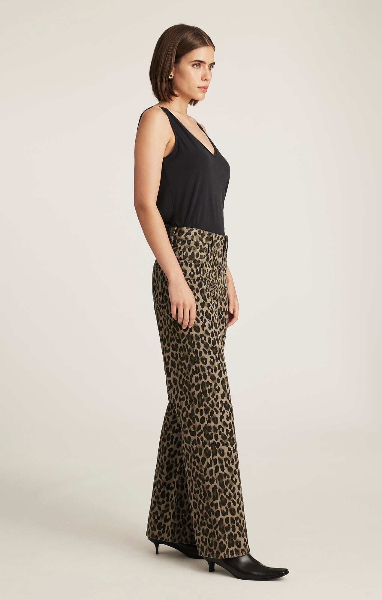 SABRINA WIDE LEG IN GREEN LEO DENIM - Mavi Jeans
