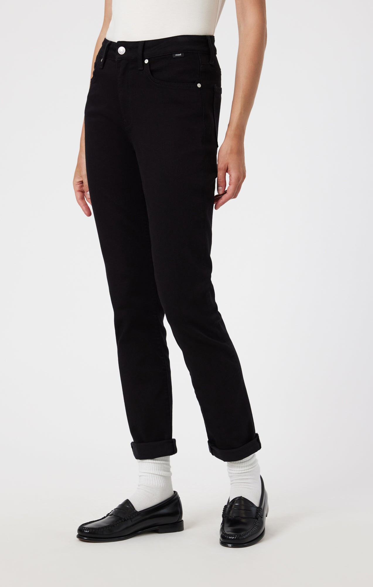 KATHLEEN SLIM BOYFRIEND IN BLACK FEATHER BLUE - Mavi Jeans