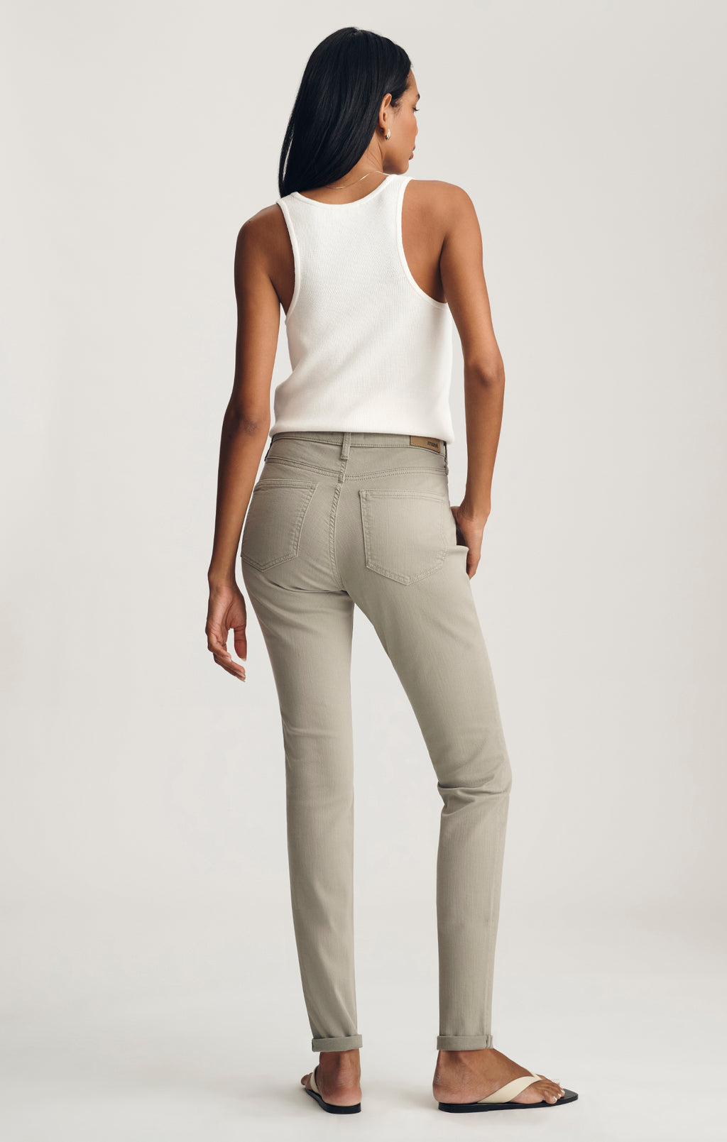 KATHLEEN SLIM BOYFRIEND IN DESERT SAGE FLEX BLUE - Mavi Jeans