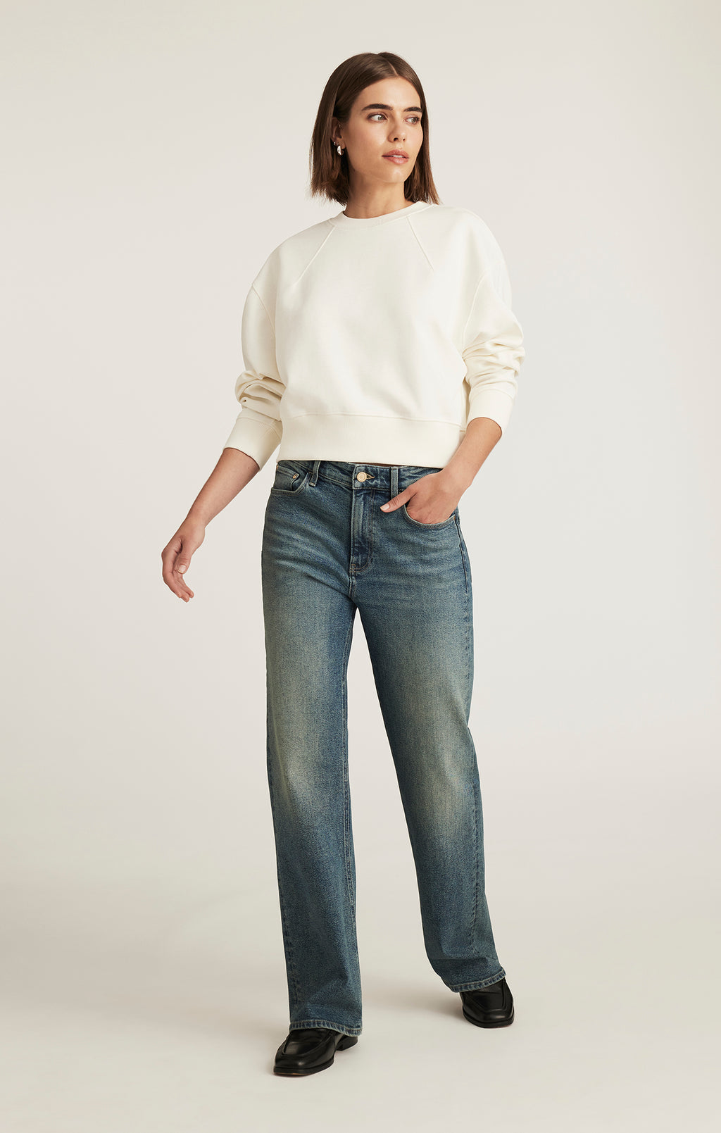 TAYLOR STRAIGHT LEG IN MID USED GOLD PREMIUM - Mavi Jeans