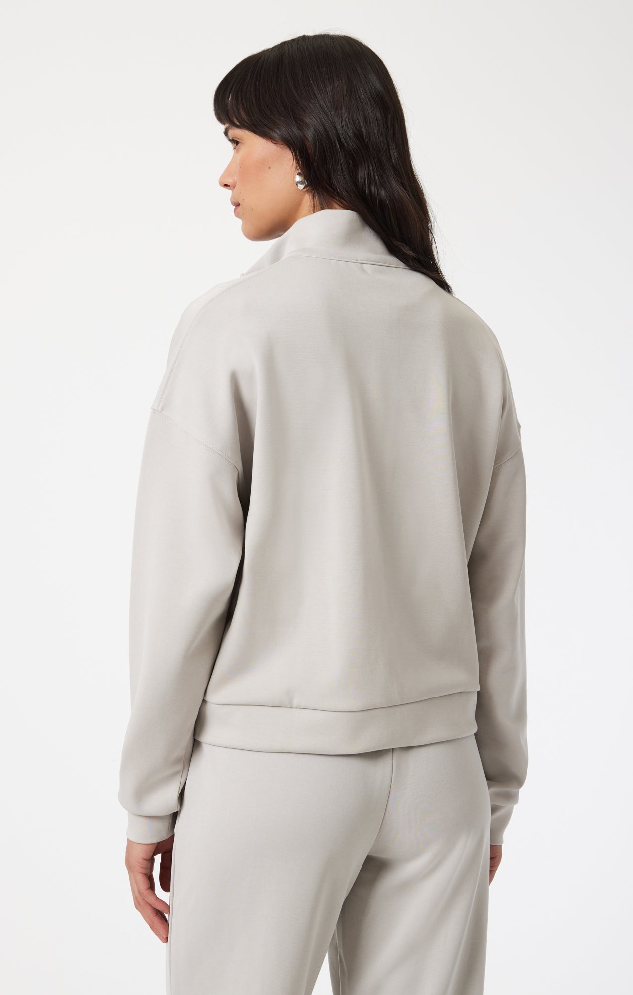 FULL ZIP JACKET IN GRAY VIOLET - Mavi Jeans