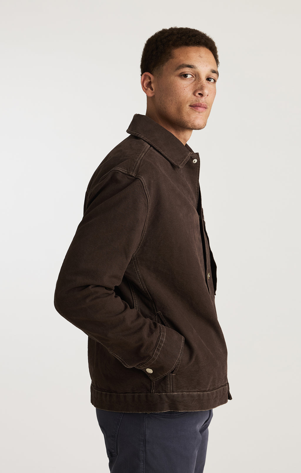 ONE POCKET OVERSHIRT IN AFTER DARK