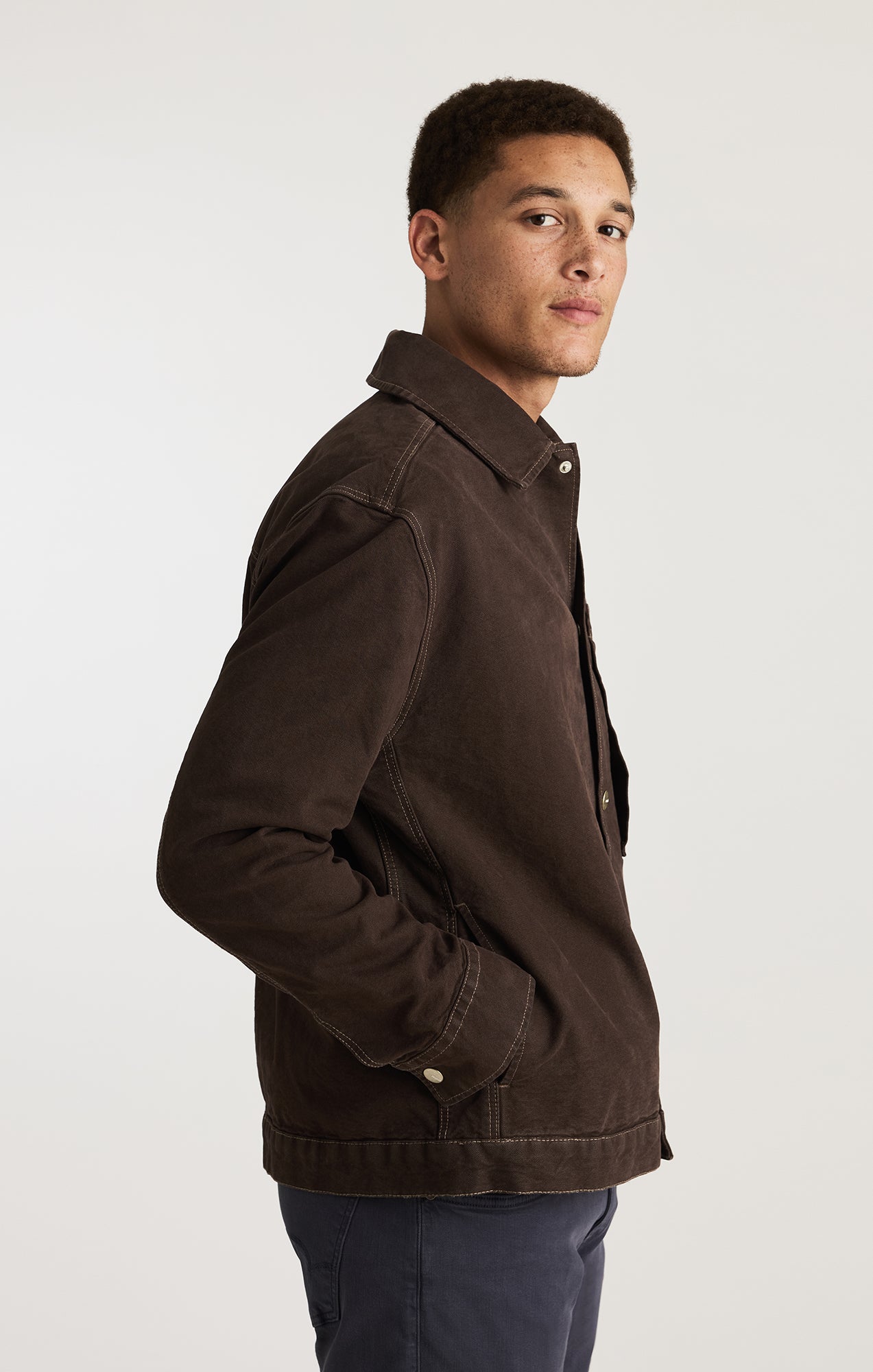 ONE POCKET OVERSHIRT IN AFTER DARK