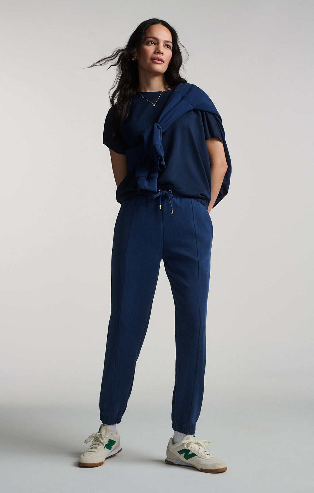 LUXE TOUCH TENCEL™ SWEATPANTS IN MEDIEVAL BLUE - Mavi Jeans
