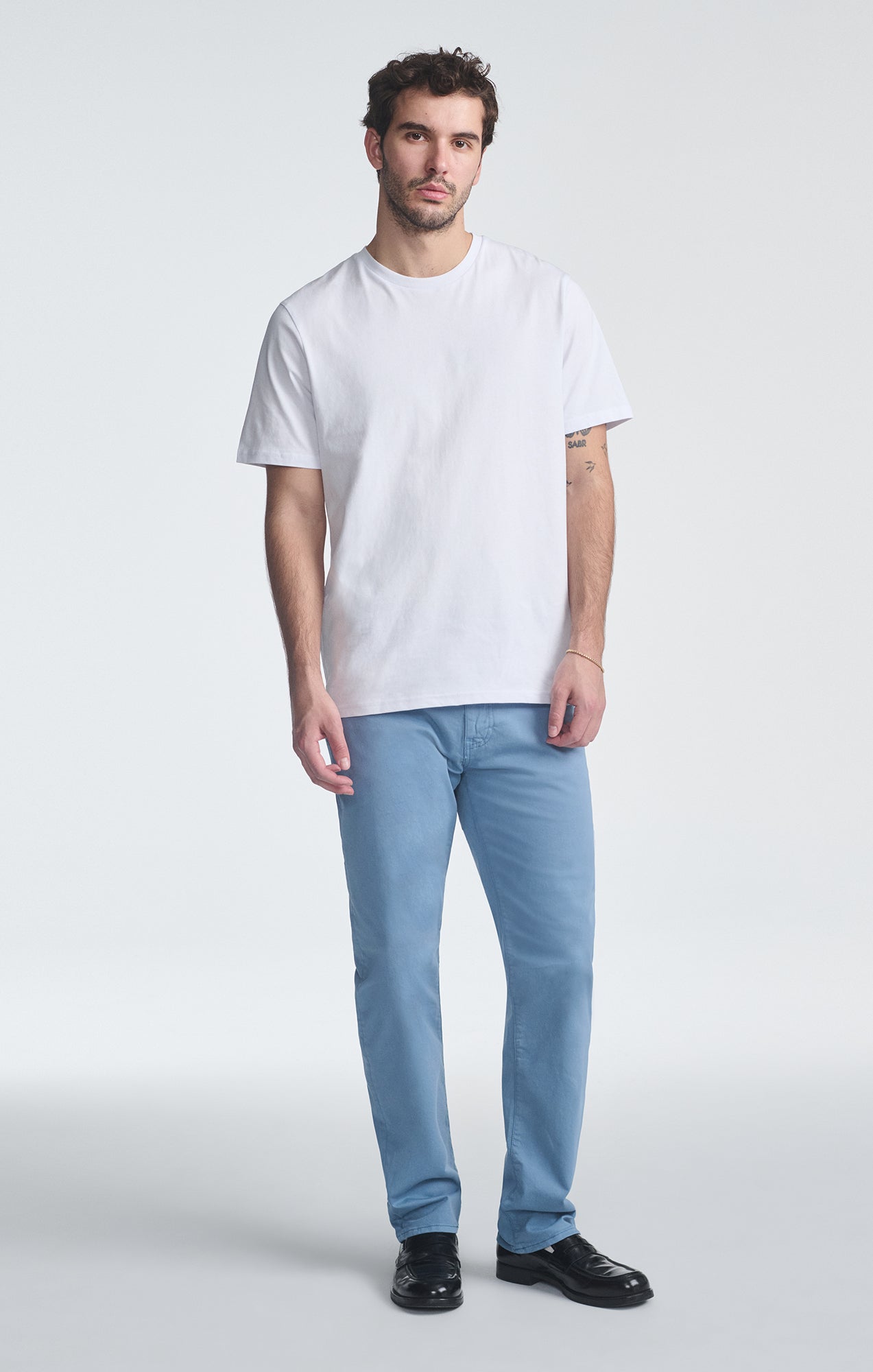 SHORT SLEEVE CREW NECK T-SHIRT IN WHITE - Mavi Jeans