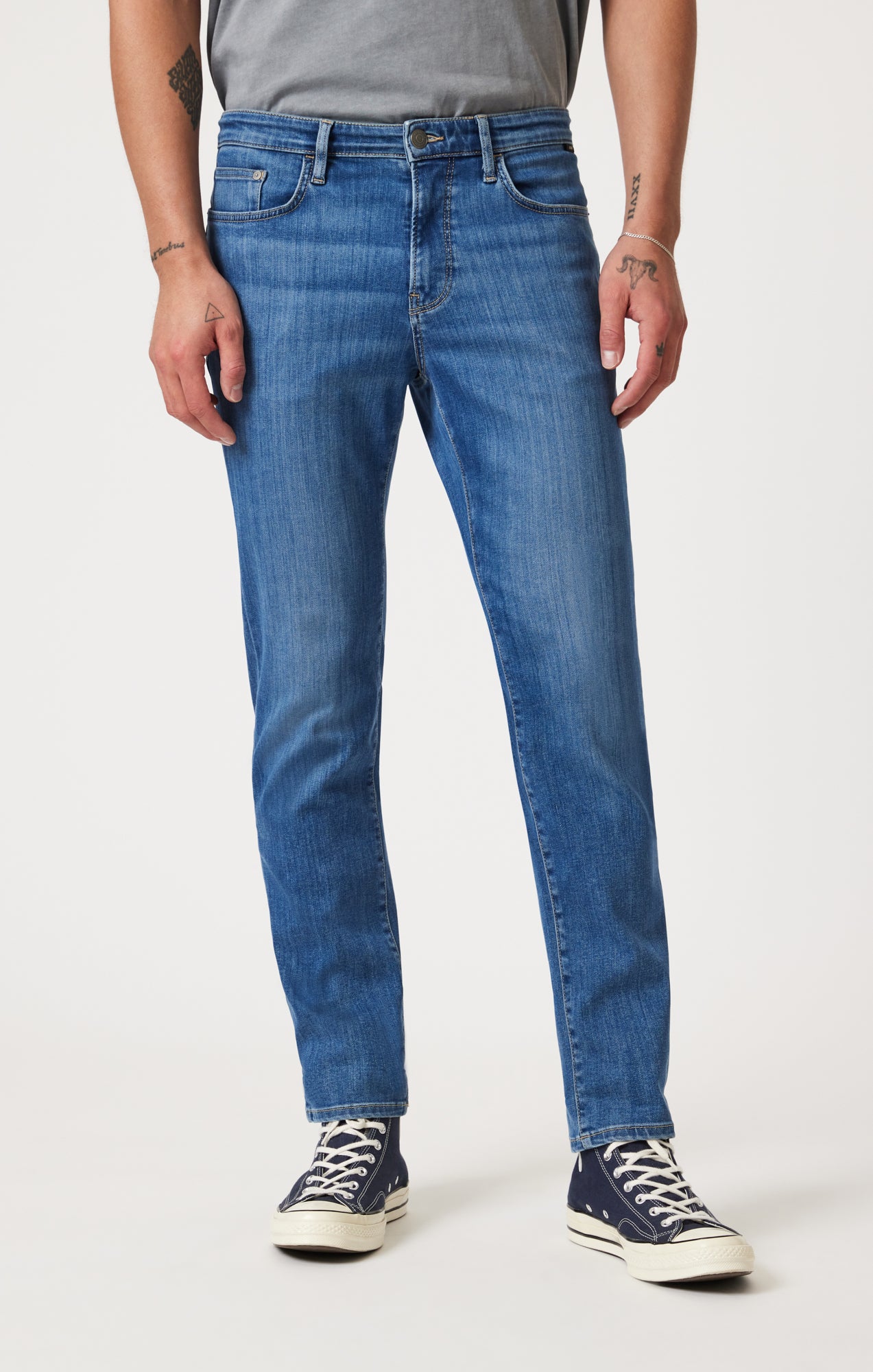 STEVE ATHLETIC FIT IN MID BRUSHED SUPERMOVE - Mavi Jeans