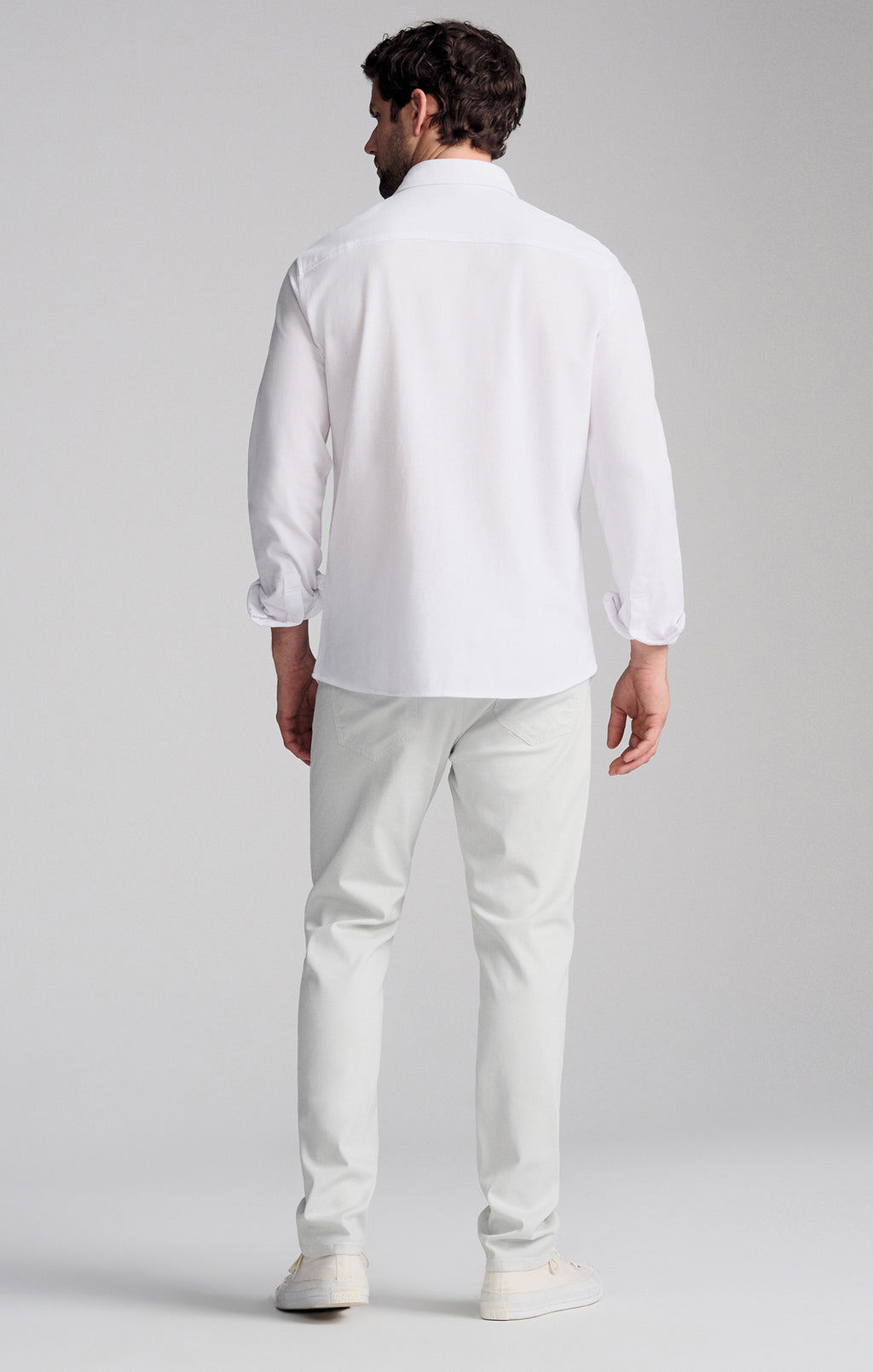 LONG SLEEVE DRESS SHIRT IN WHITE - Mavi Jeans