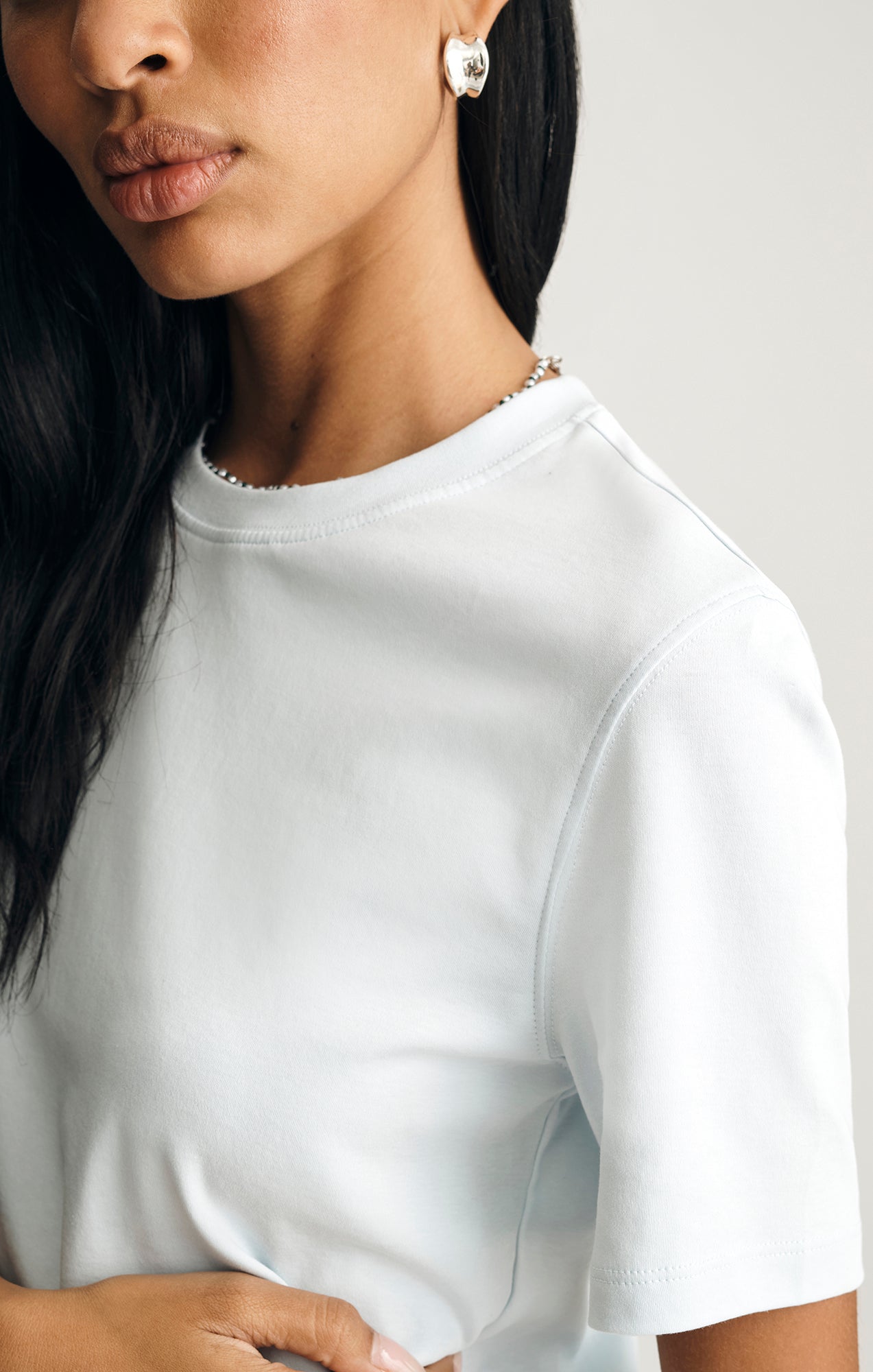 EDITION CREW NECK T-SHIRT IN BALLAD BLUE