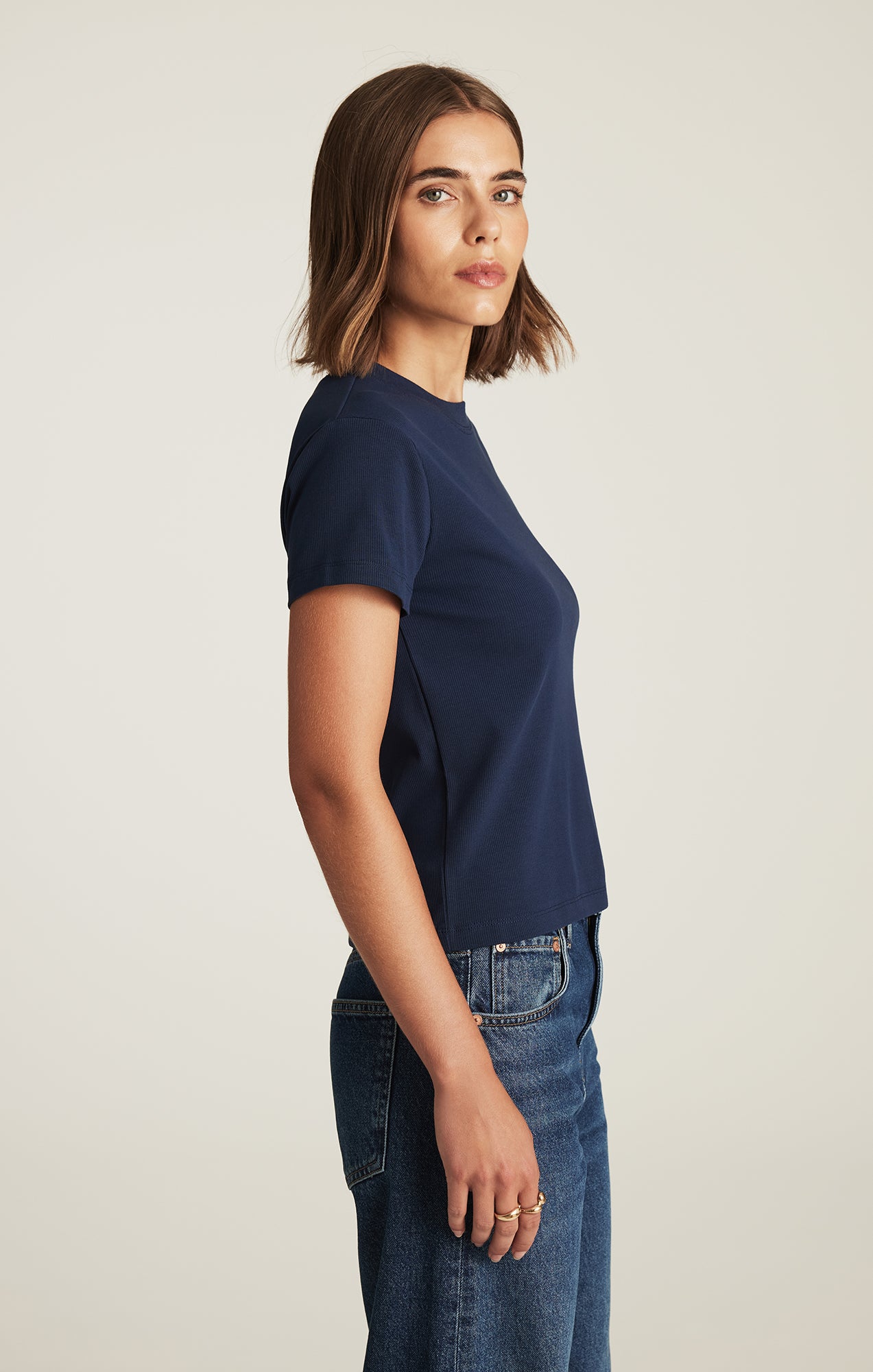 BASIC BABY T-SHIRT IN DRESS BLUES