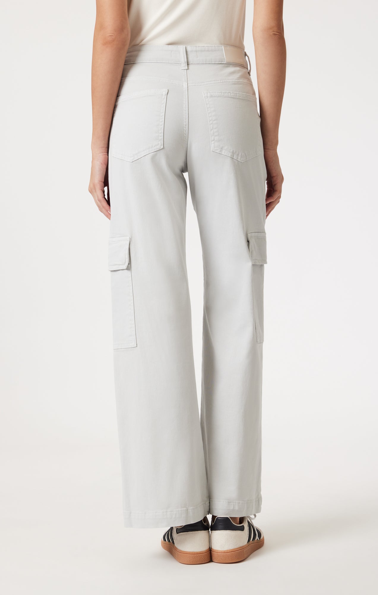 Mavi Women's Alva Straight Leg Cargo In Ivory Casual Twill – Mavi