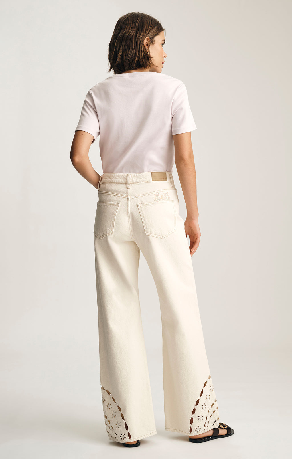 MALIBU WIDE LEG IN CREAM DENIM - Mavi Jeans