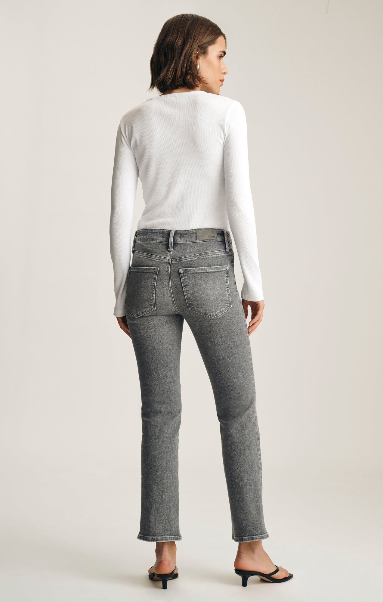 KENDRA STRAIGHT LEG IN GREY USED FLEX BLUE