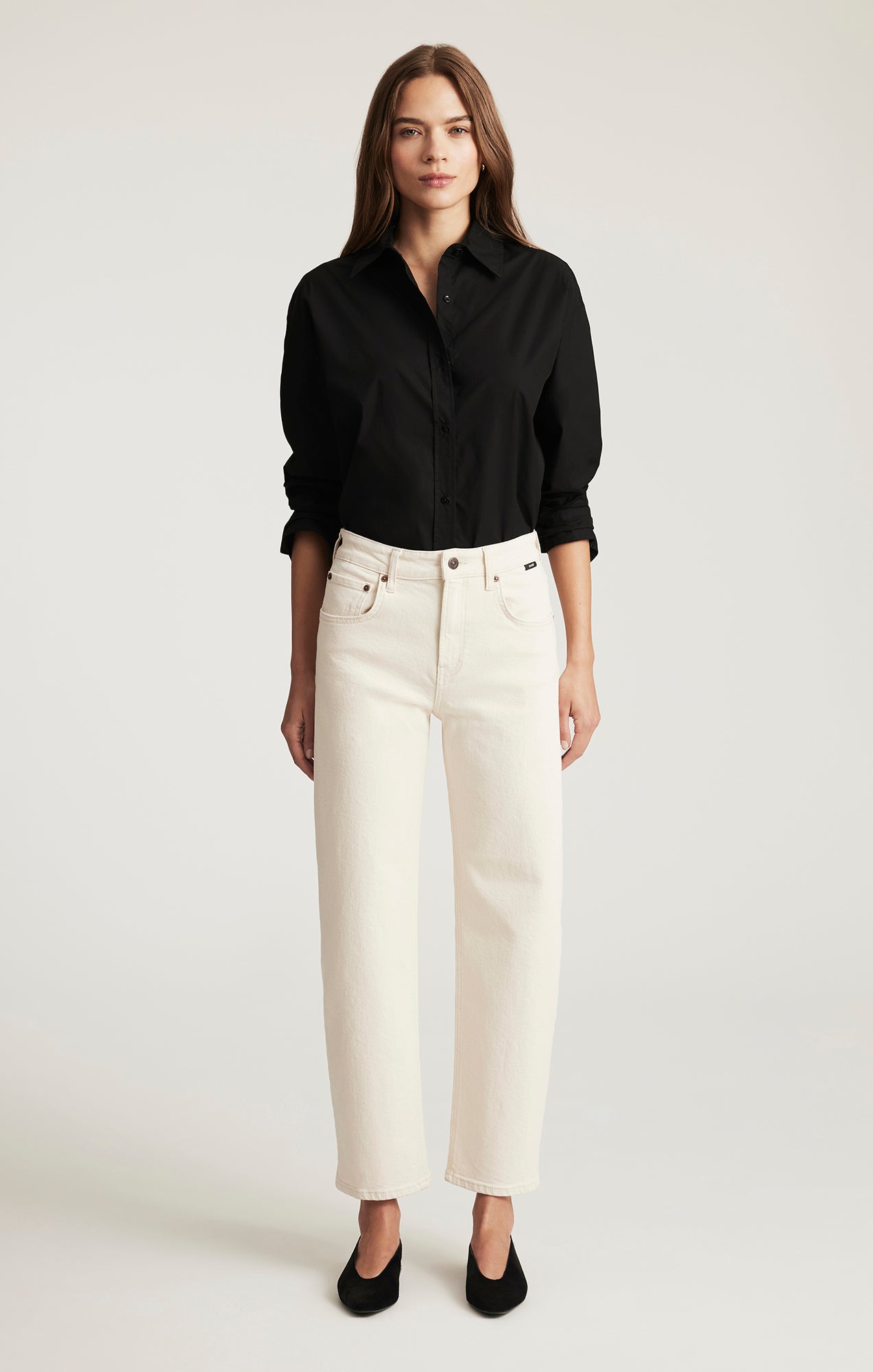 NICA BARREL IN BEIGE CLASSIC BLUE - Mavi Jeans