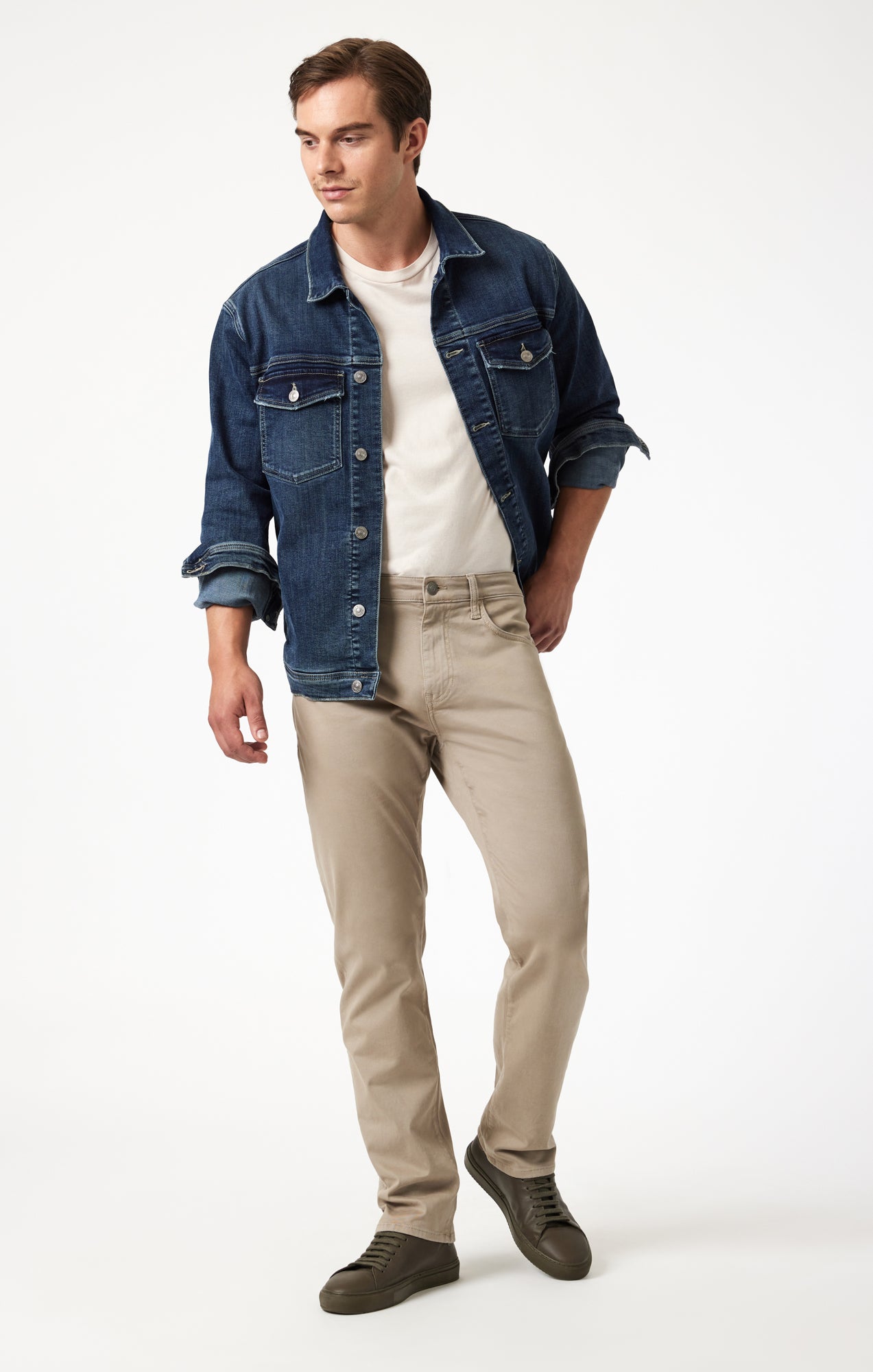 Mavi Men's Zach Straight Leg In Sand Casual Twill – Mavi Jeans