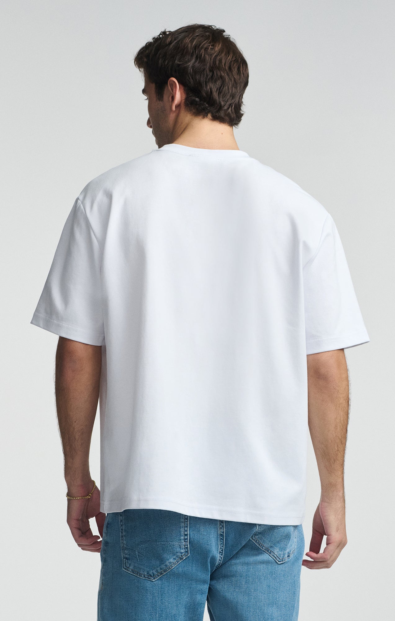 SHORT SLEEVE CREW NECK T-SHIRT IN WHITE - Mavi Jeans