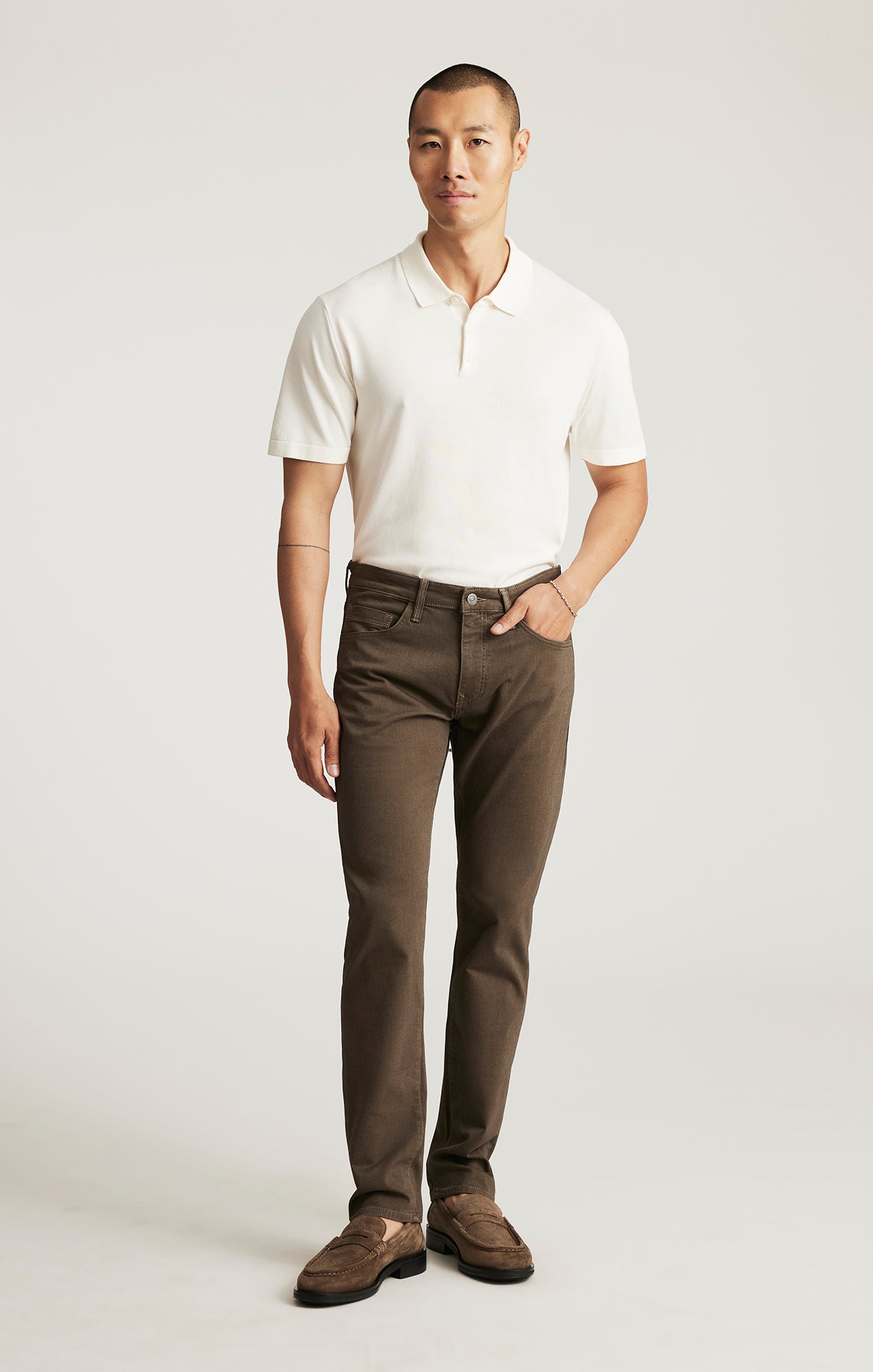 MARCUS SLIM STRAIGHT LEG IN BROWN ATHLETIC - Mavi Jeans