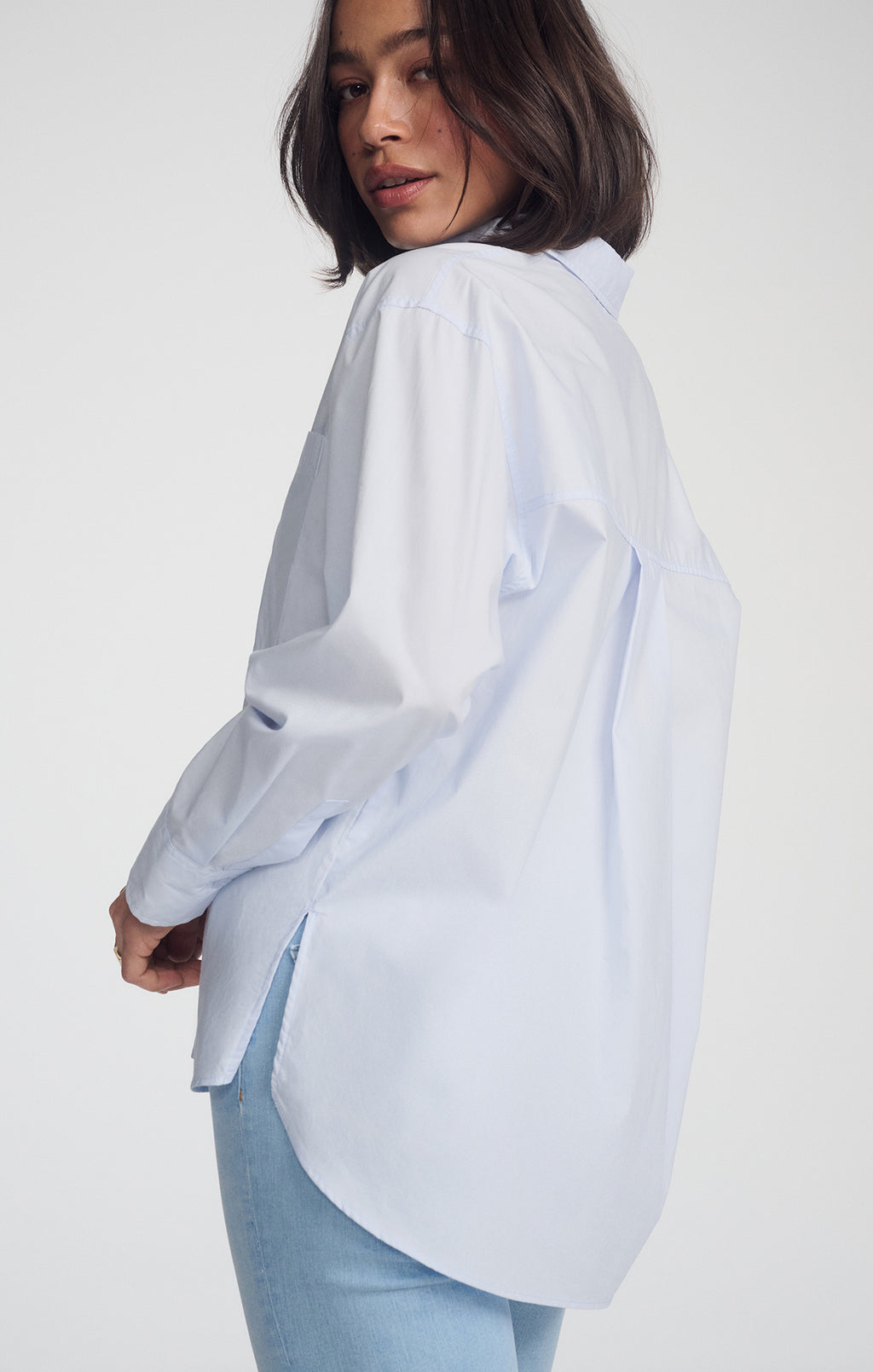 DOUBLE POCKET BUTTON-UP SHIRT IN CASHMERE BLUE - Mavi Jeans