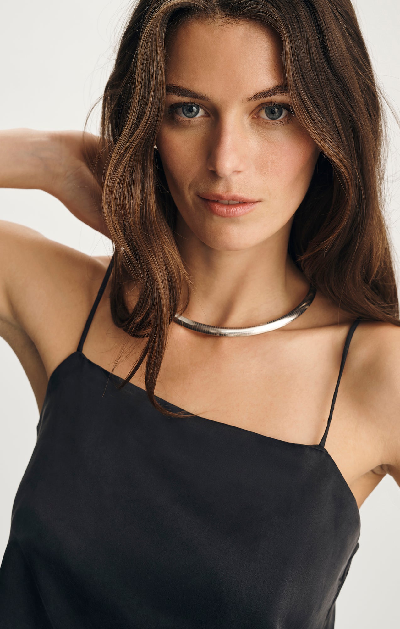 EDITION SILK CAMI TOP IN BLACK