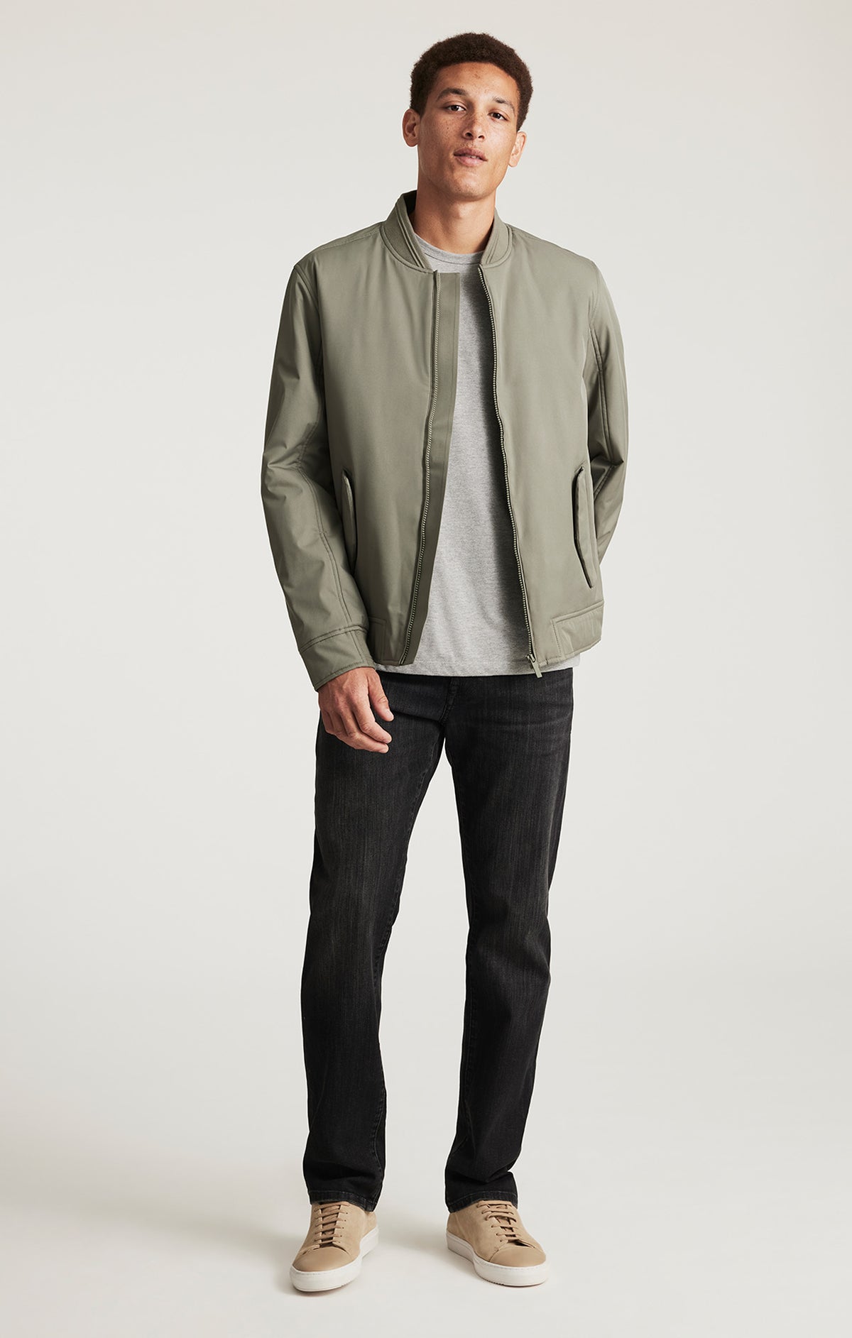 ZACH STRAIGHT LEG IN SMOKE WILLIAMSBURG - Mavi Jeans