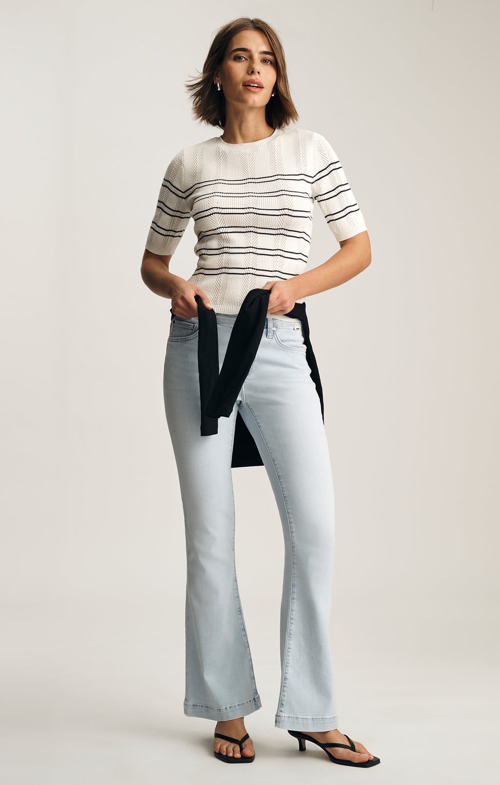 SYDNEY FLARE IN BLEACHED FEATHER LUXE - Mavi Jeans