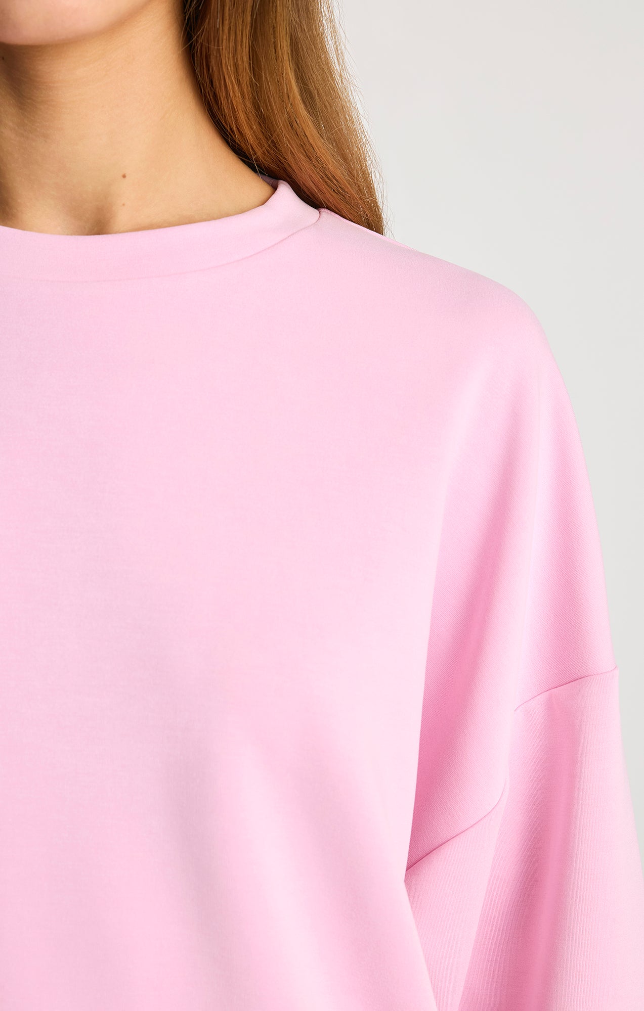 LUXE TOUCH TENCEL™ SWEATSHIRT IN LILAC SACHET - Mavi Jeans