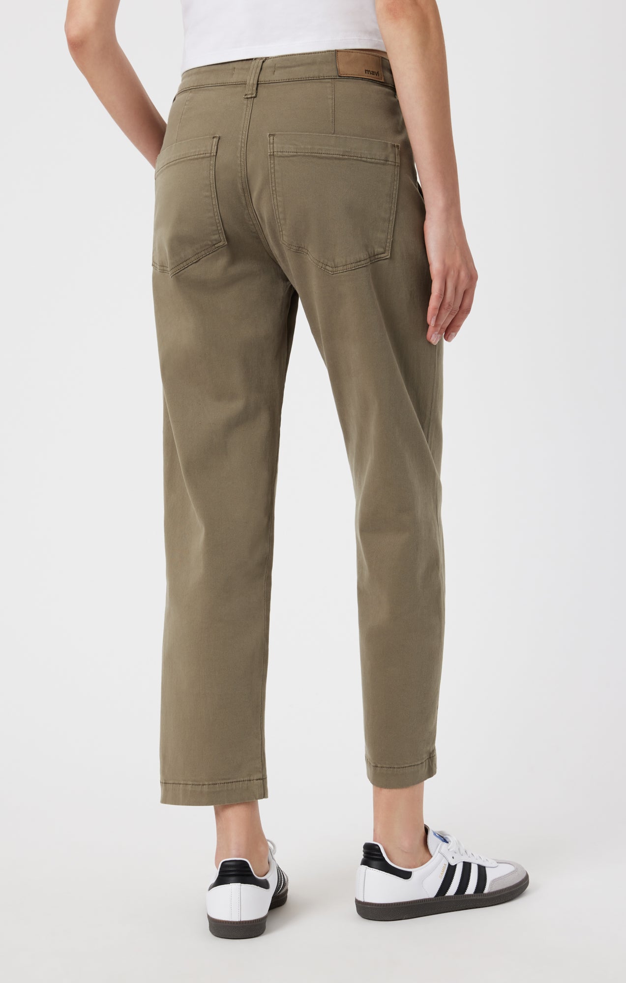 Mavi Women's Lauren Straight Chino In Dusky Casual Twill