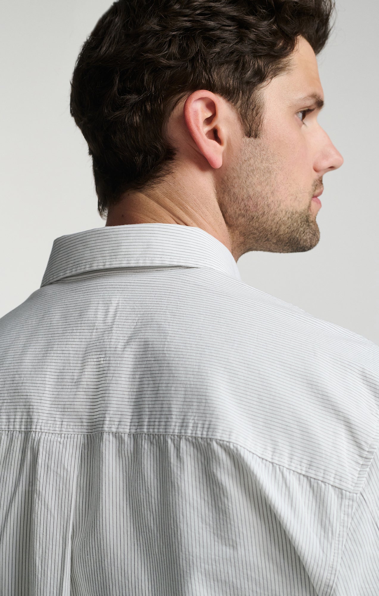 LONG SLEEVE BUTTON-UP SHIRT IN BLACK IRIS - Mavi Jeans
