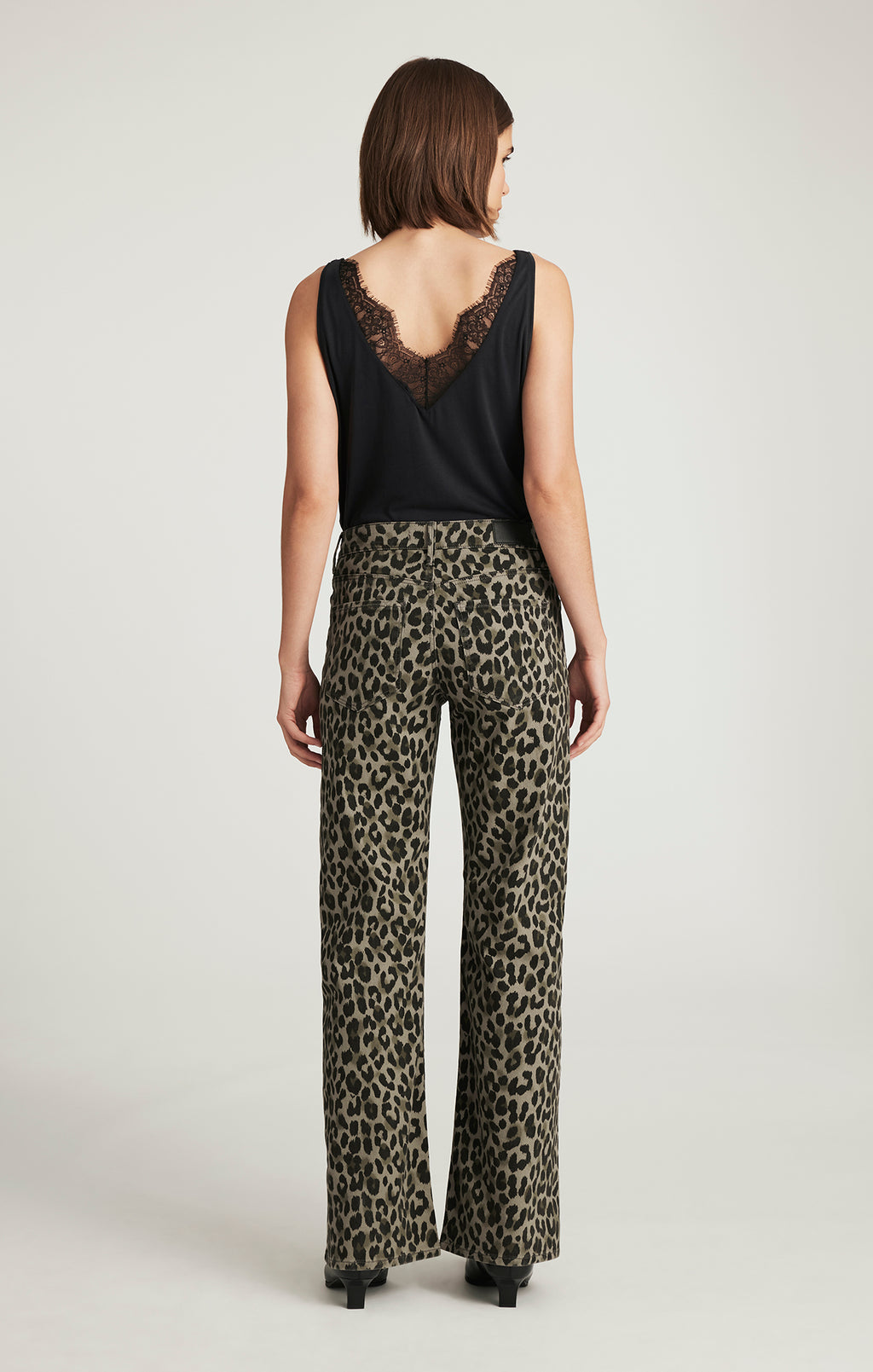 SABRINA WIDE LEG IN GREEN LEO DENIM - Mavi Jeans