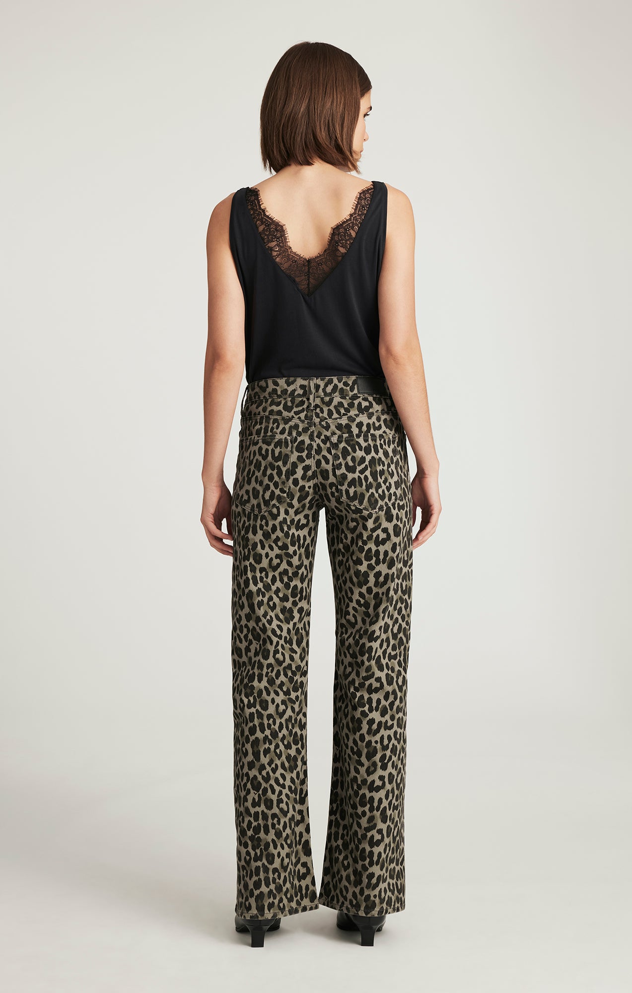 SABRINA WIDE LEG IN GREEN LEO DENIM - Mavi Jeans