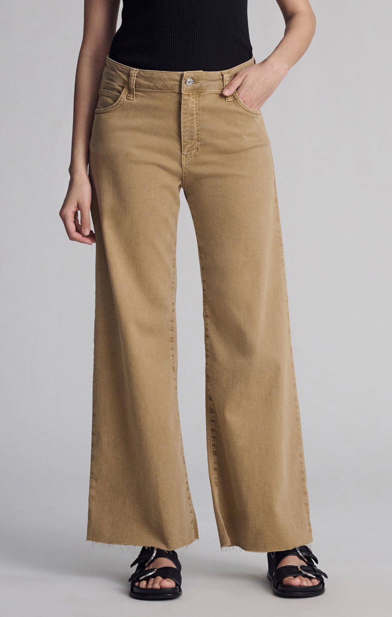 PALOMA WIDE LEG IN LIGHT CAMEL FLEX BLUE - Mavi Jeans