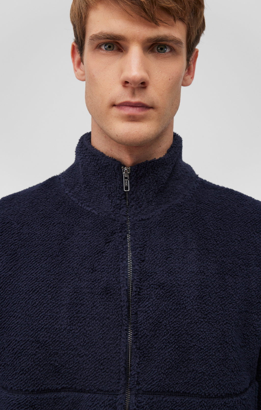FLEECE JACKET IN NAVY BLAZER - Mavi Jeans