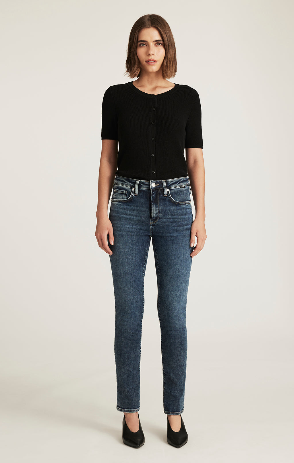 KATHLEEN SLIM BOYFRIEND IN USED BRUSHED FEATHER BLUE - Mavi Jeans