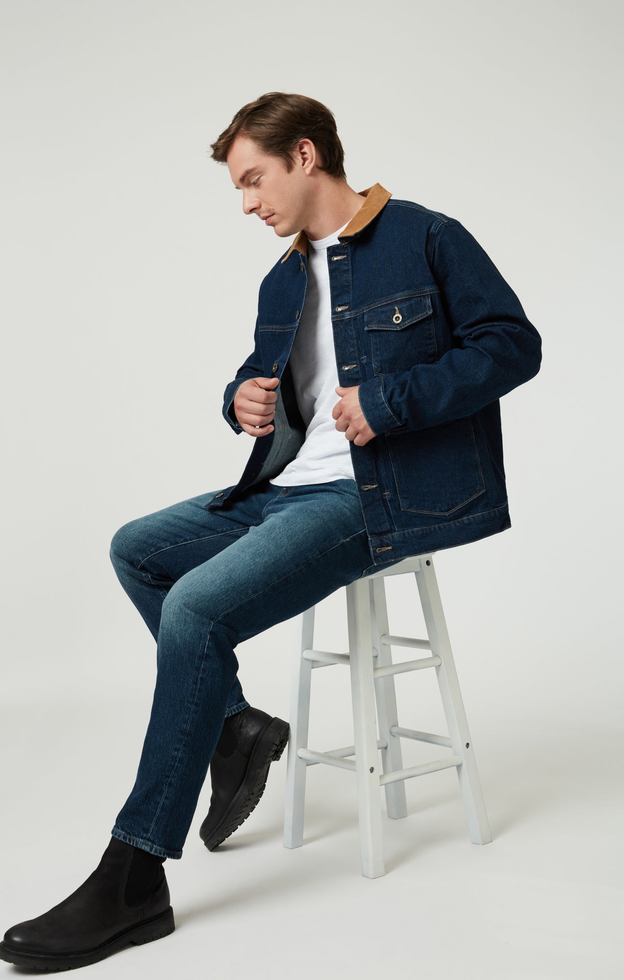 LONDON RELAXED TAPERED LEG IN DEEP BLUE DENIM - Mavi Jeans