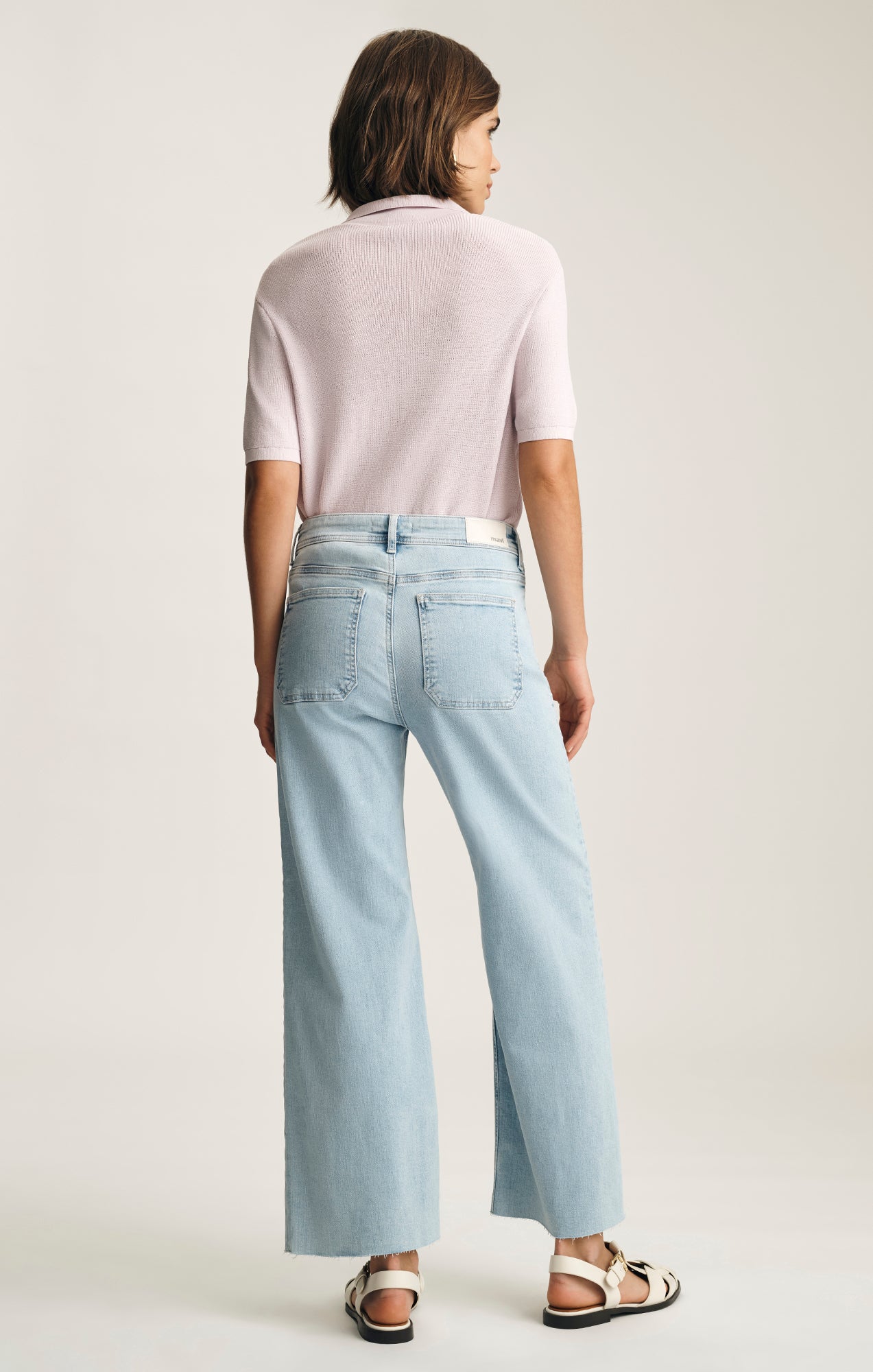 PALOMA MARINE WIDE LEG IN BLEACHED FLEX BLUE - Mavi Jeans