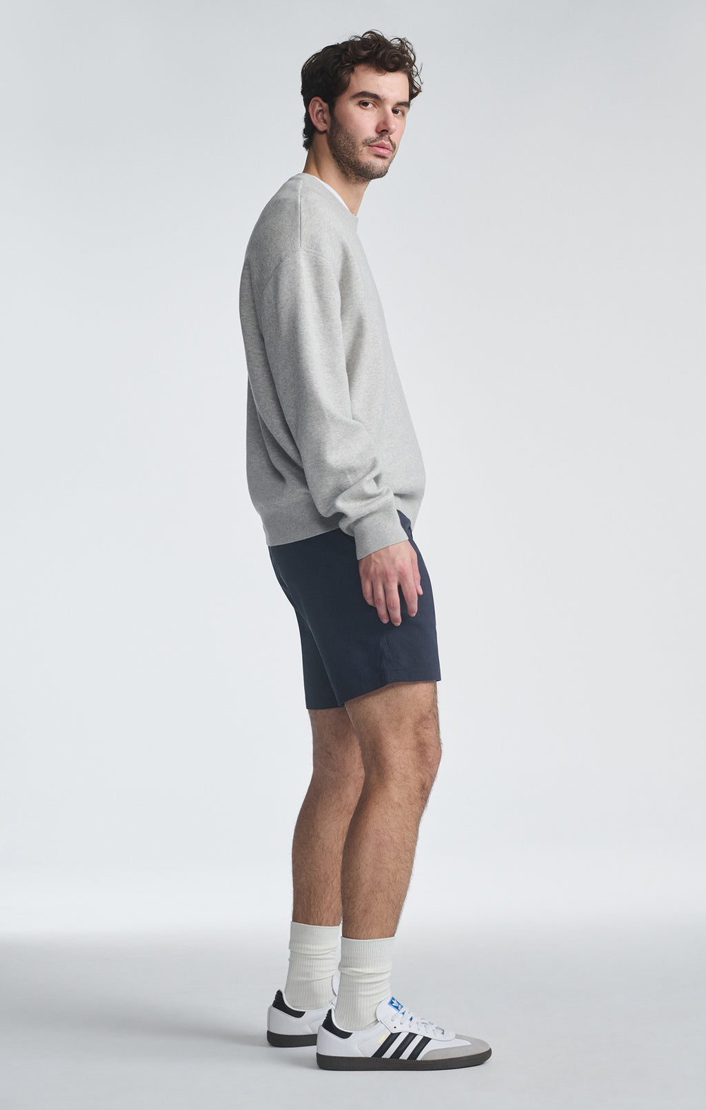 NATE SHORTS IN NAVY SEERSUCKER - Mavi Jeans