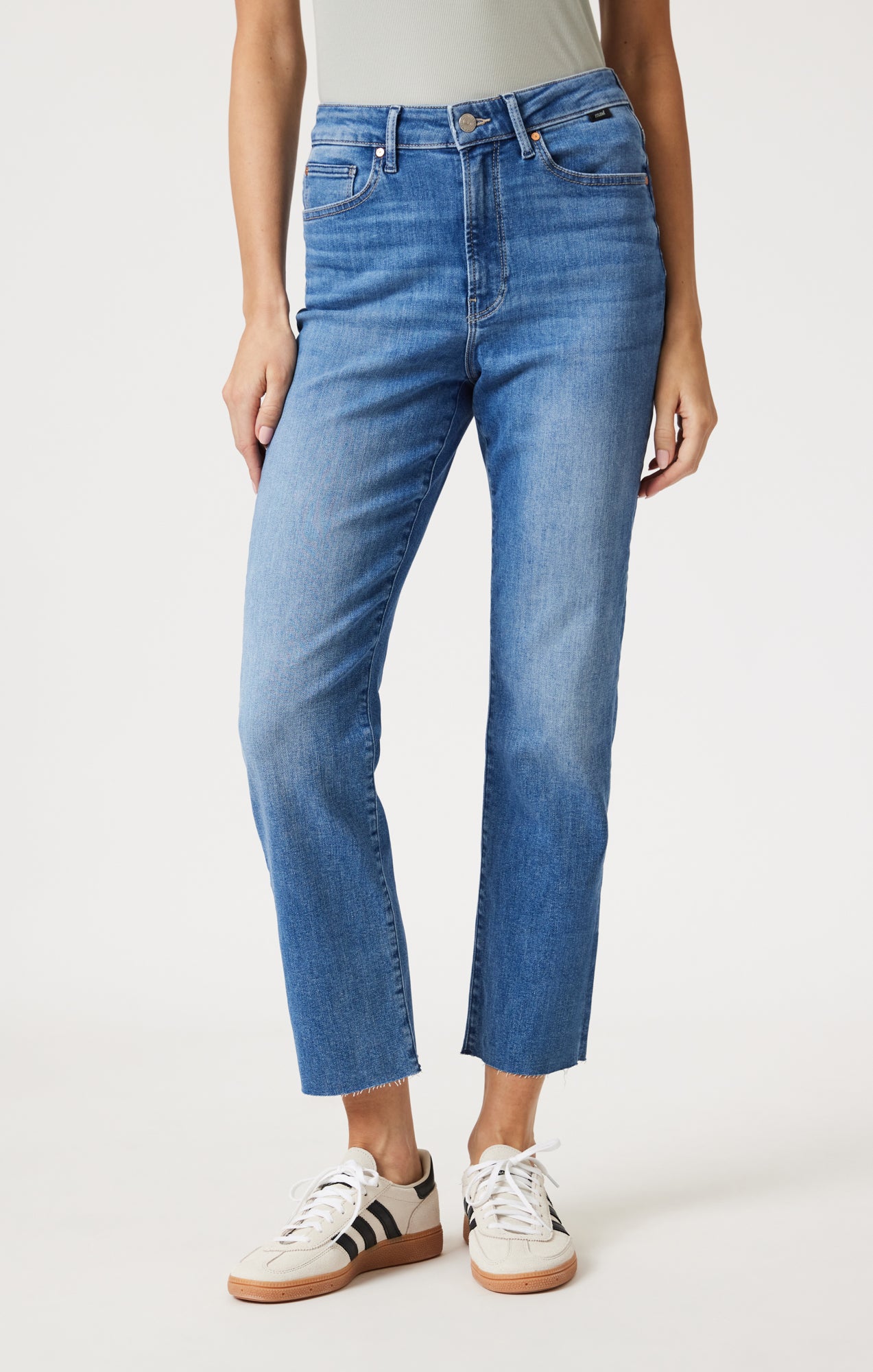 NEW YORK STRAIGHT LEG IN MID BLUE FLEX BLUE - Mavi Jeans