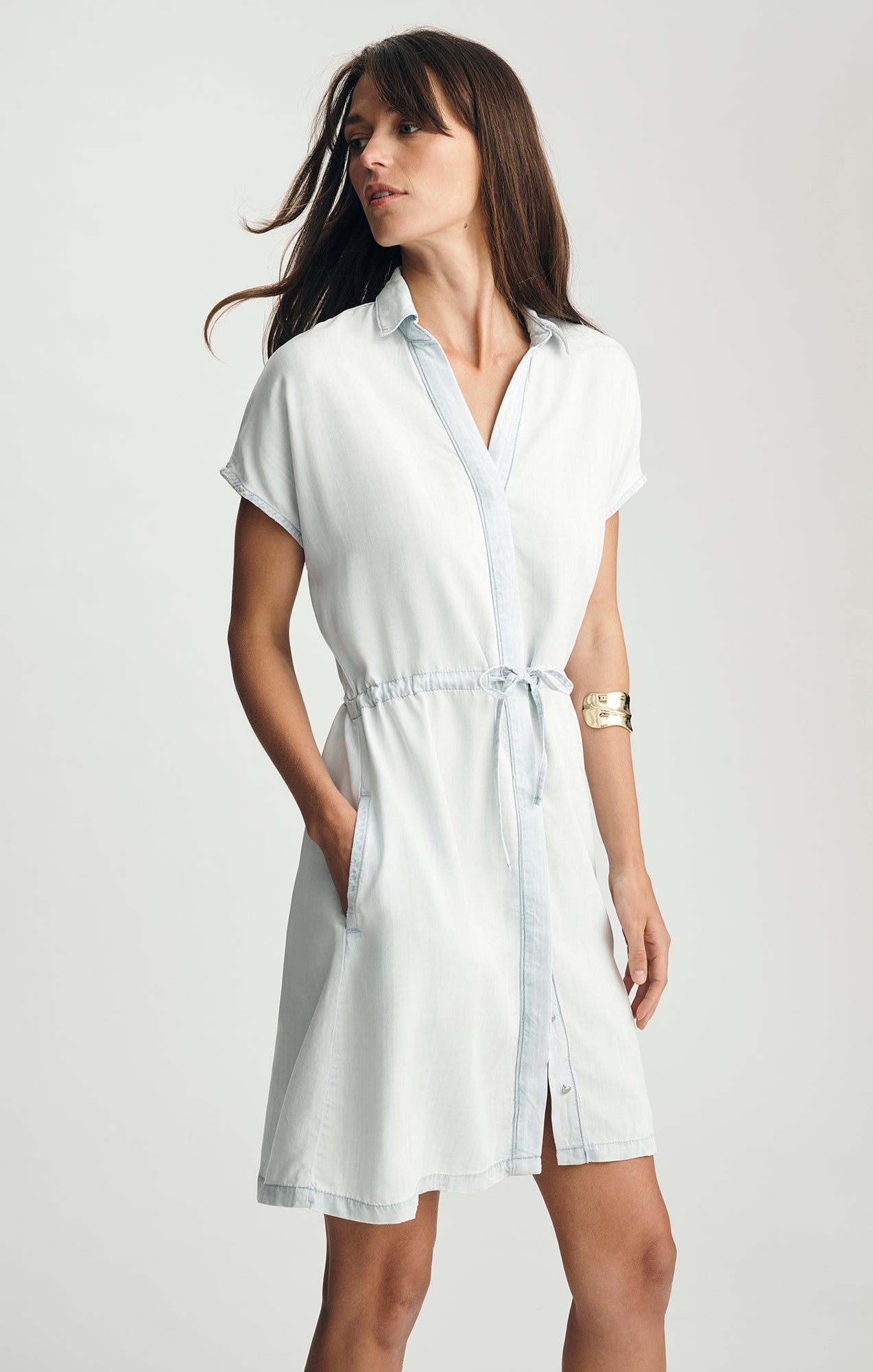 mavi denim dress Mavi DORY - Denim dress - mid blue it denim/blue