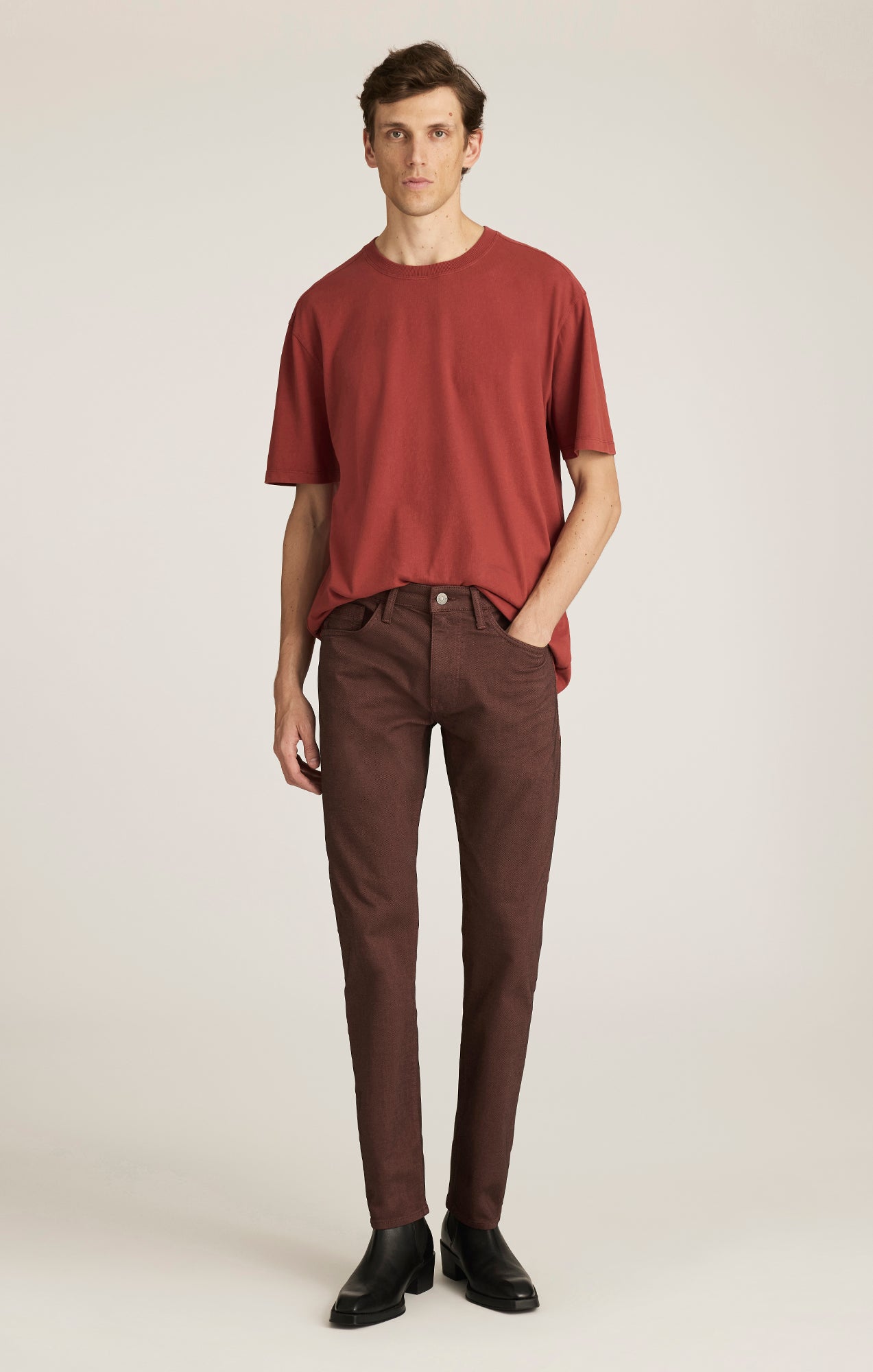MARCUS SLIM STRAIGHT LEG IN ROSEWOOD ATHLETIC - Mavi Jeans