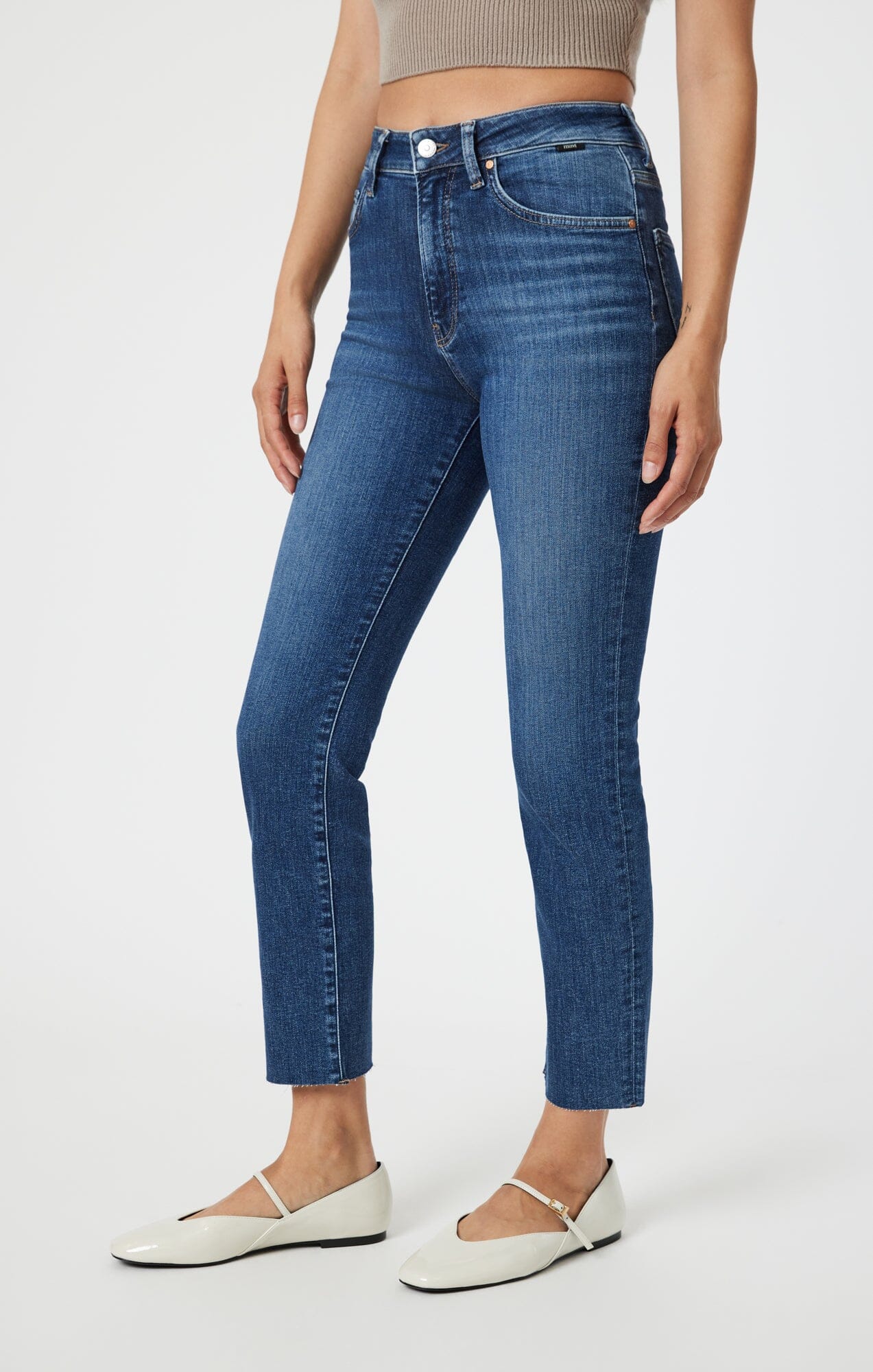 VIOLA STRAIGHT LEG IN DEEP FLEX BLUE - Mavi Jeans