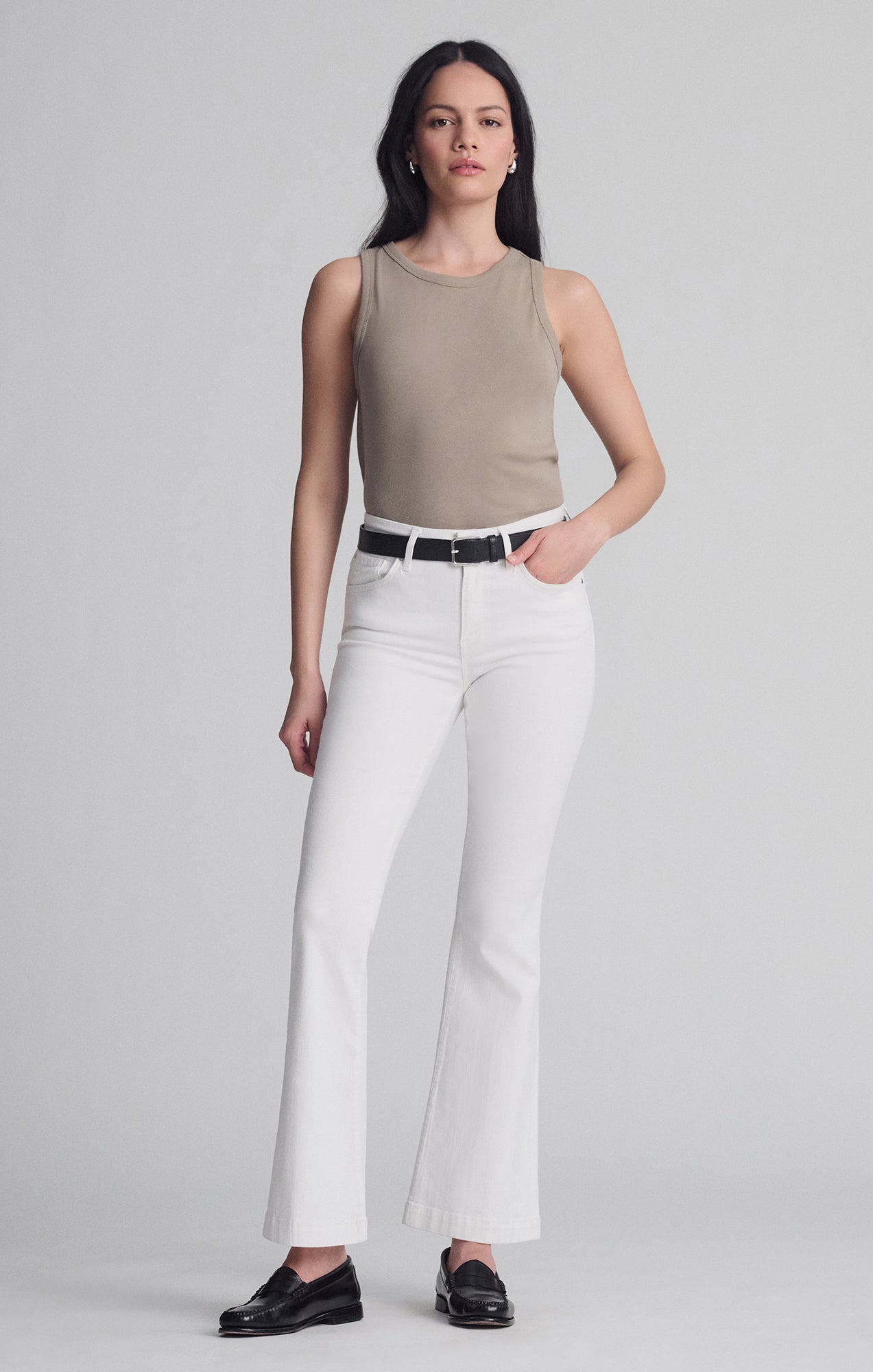 SYDNEY FLARE IN WHITE FEATHER BLUE - Mavi Jeans