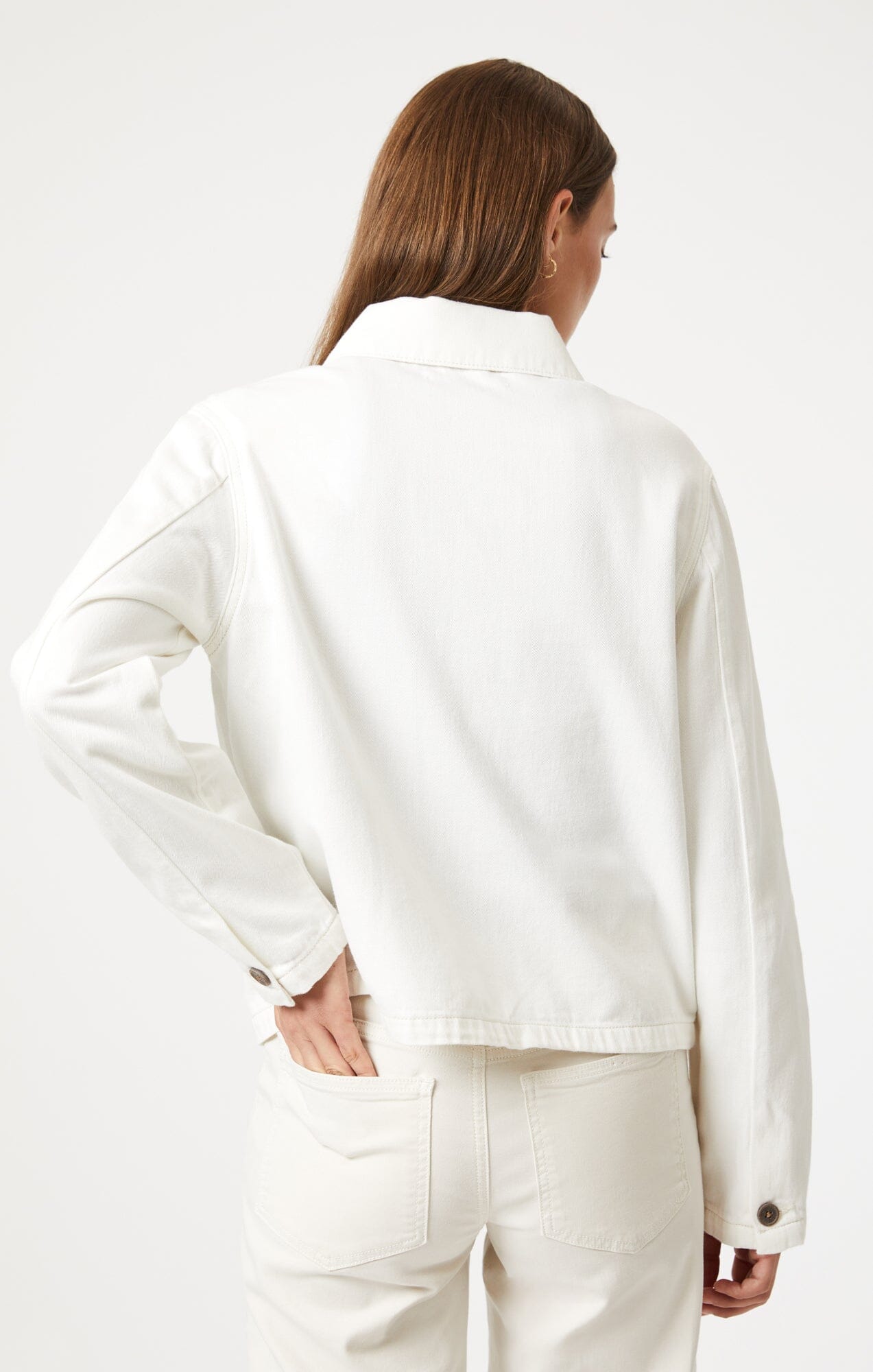 NOLA JACKET IN OFF WHITE WELL BLUE - Mavi Jeans