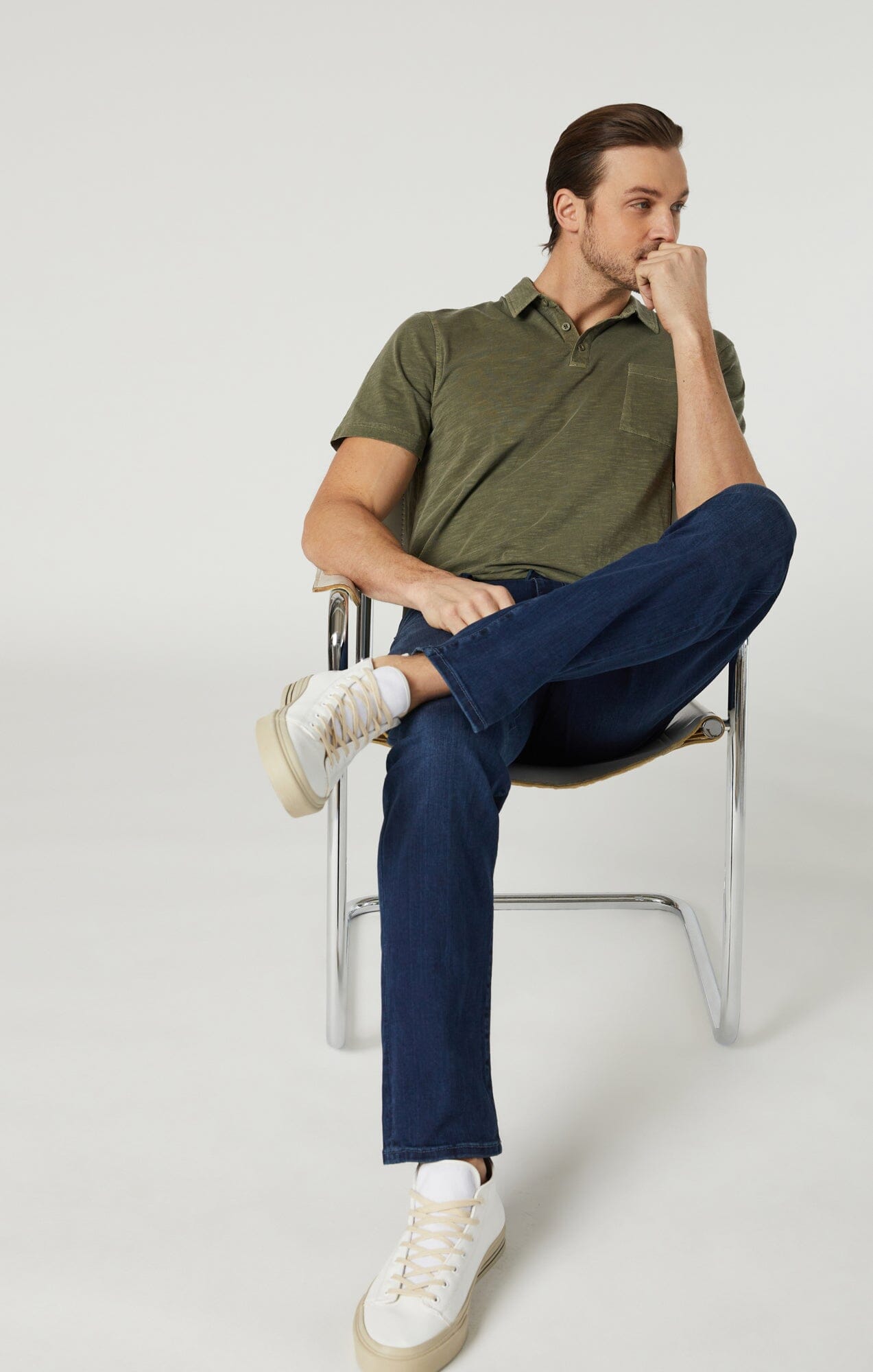 ZACH STRAIGHT LEG IN DARK SUPERMOVE - Mavi Jeans