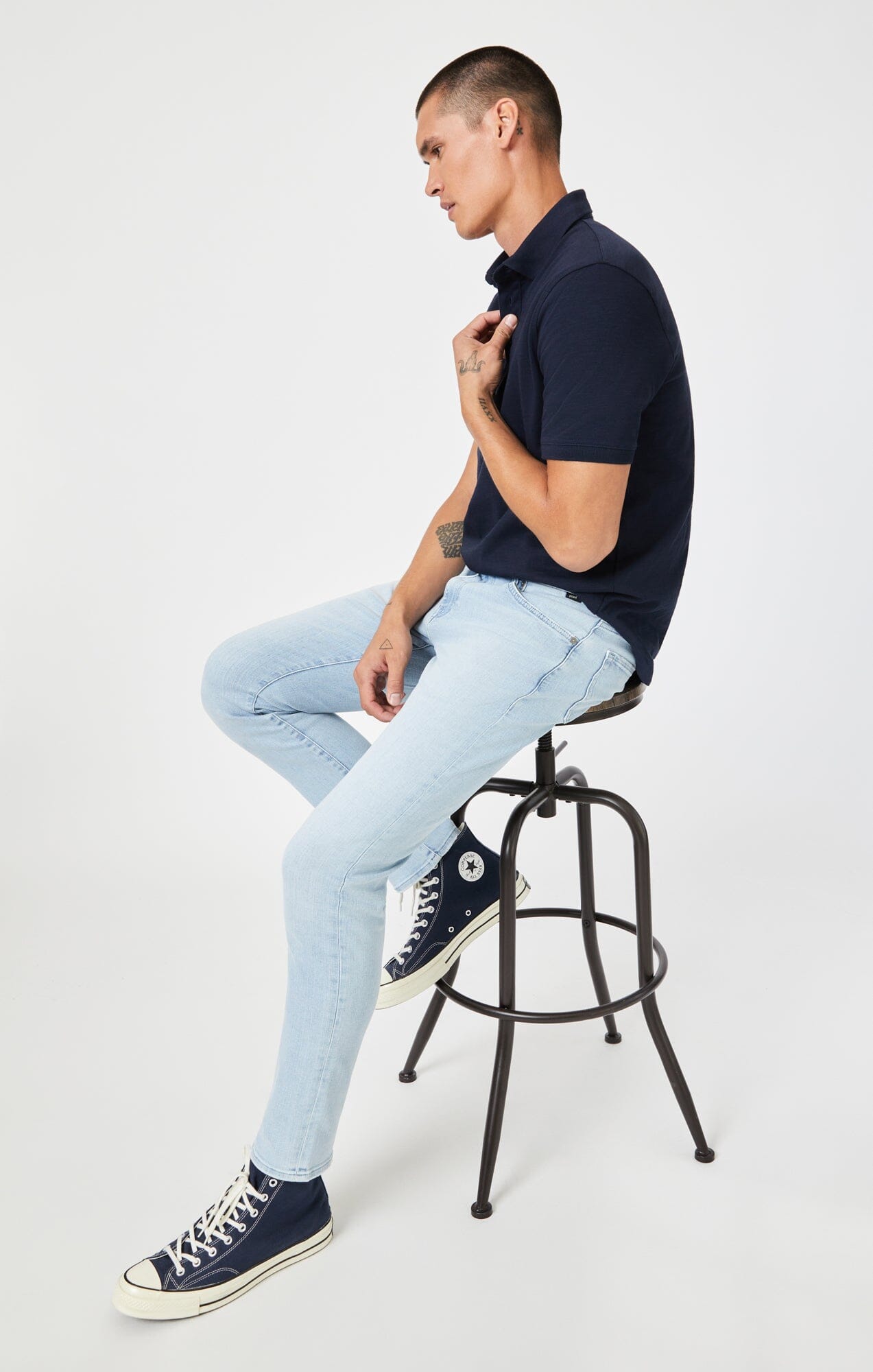 JAKE SLIM LEG IN BLEACHED TONAL ORGANIC VINTAGE - Mavi Jeans