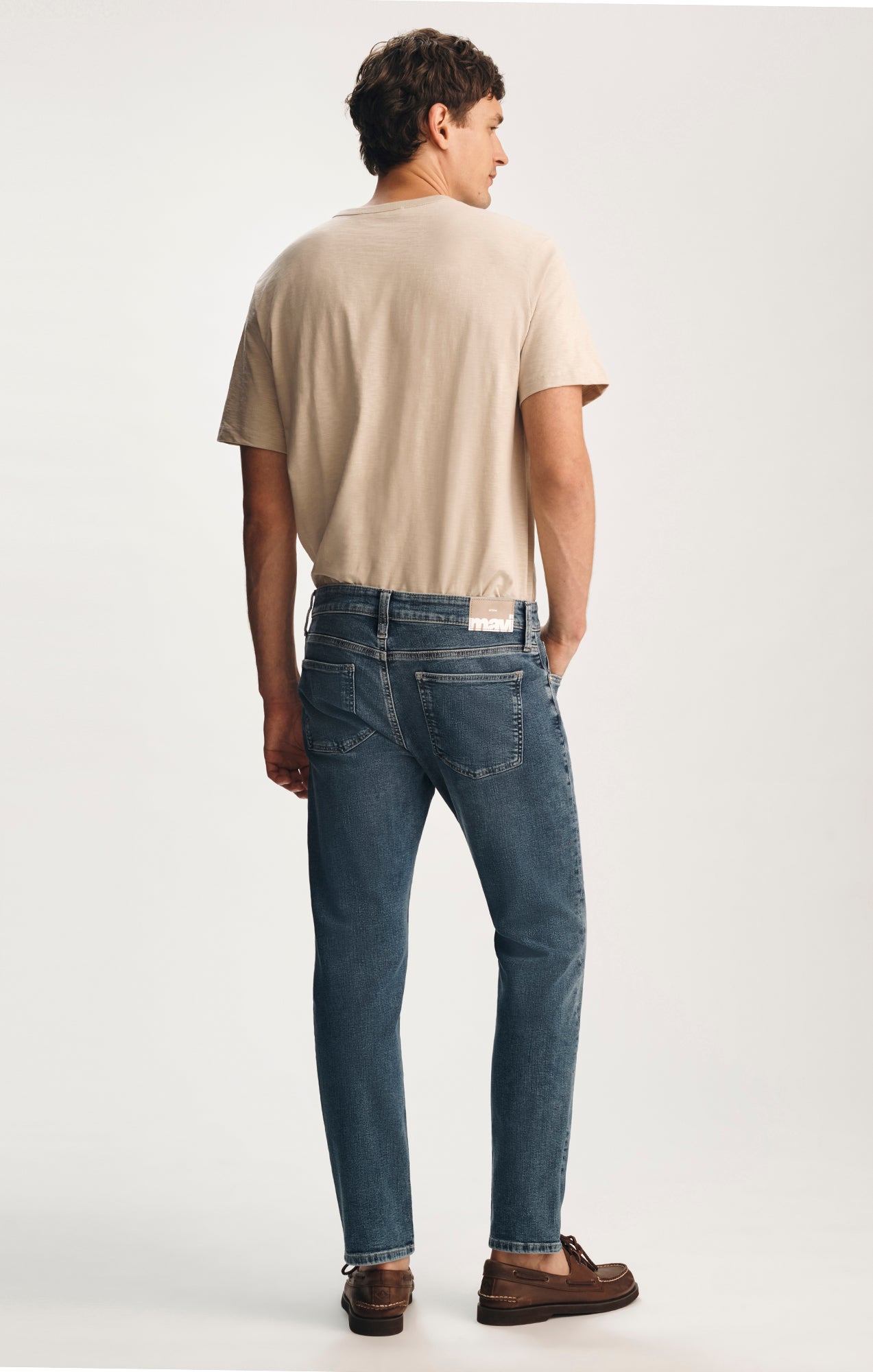 JAKE SLIM LEG JEANS IN DARK USED BRUSHED CLASSIC VINTAGE - Mavi Jeans