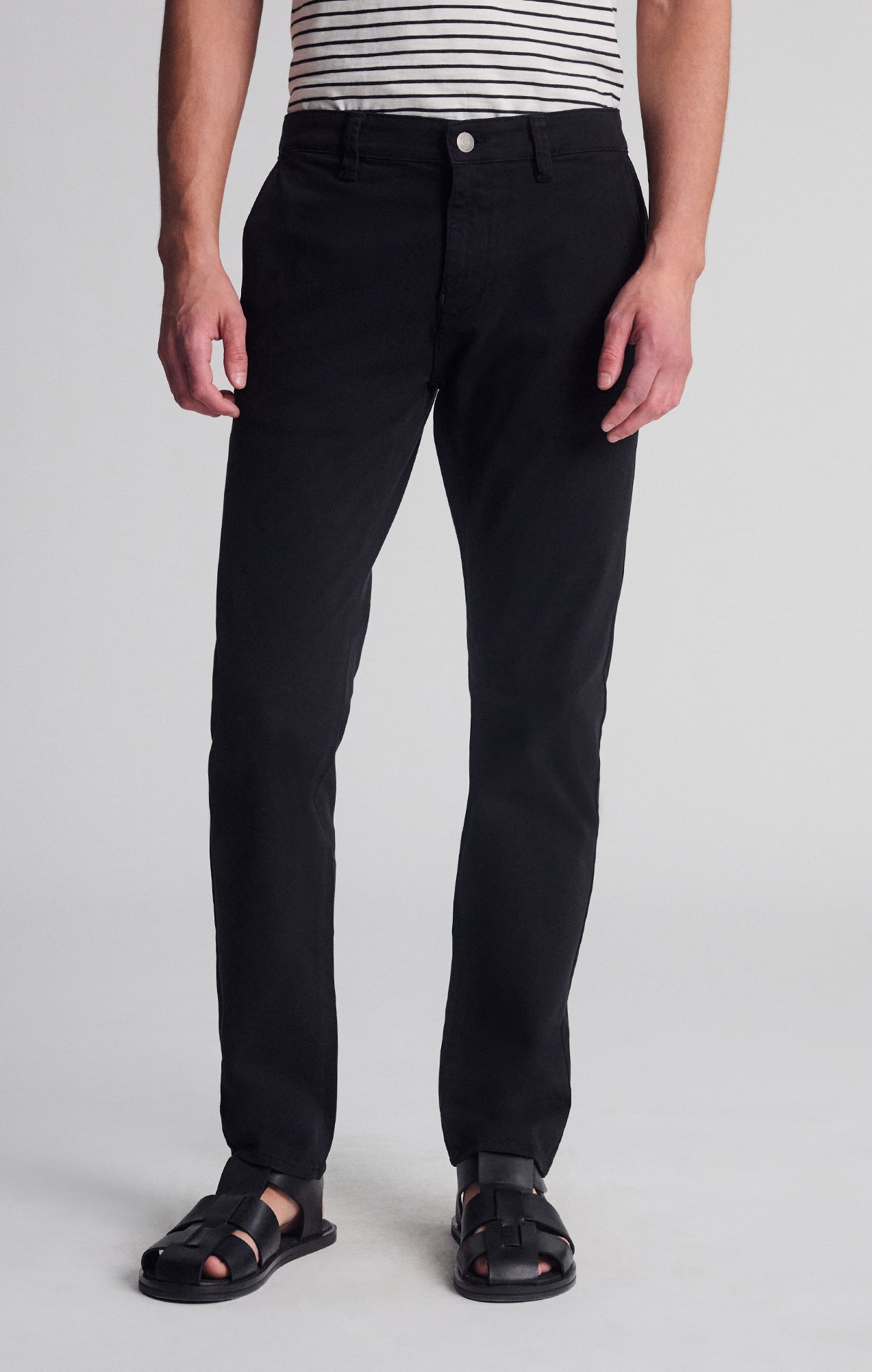 Mavi Men's Milton Slim Straight Chino In Black Casual Twill – Mavi