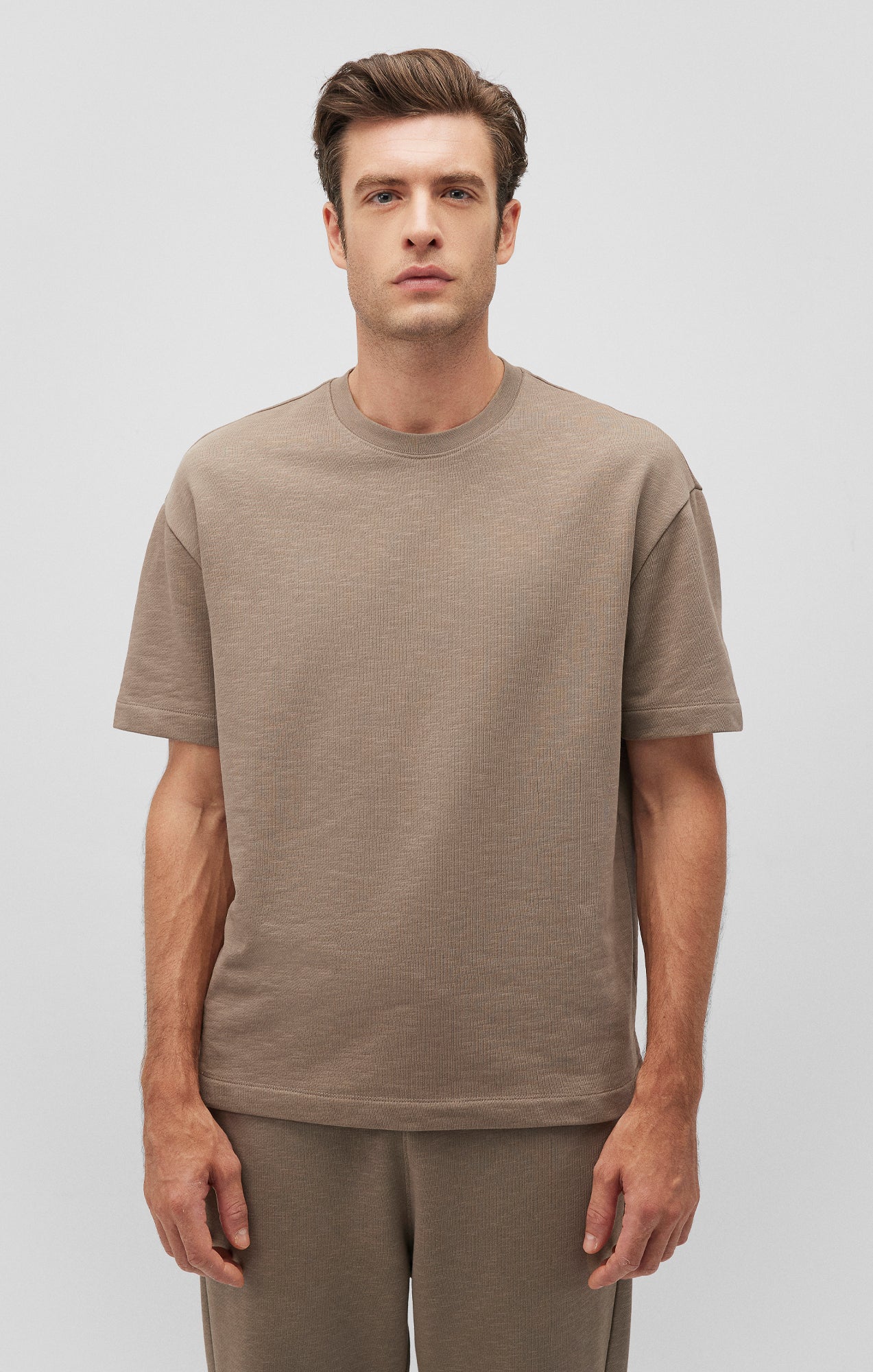 DROP SHOULDER T-SHIRT IN BRINDLE - Mavi Jeans