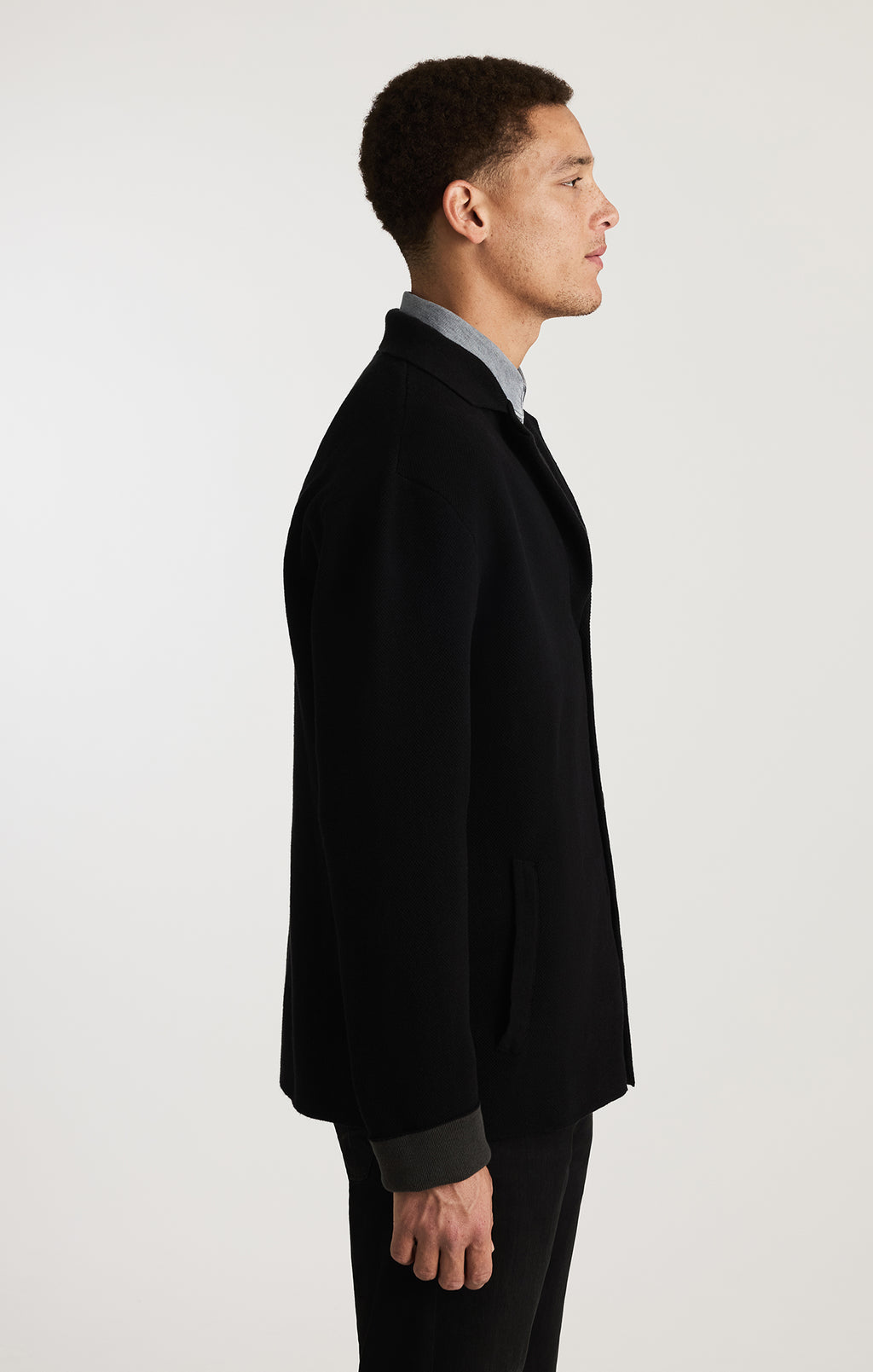 POCKET CARDIGAN IN BLACK - Mavi Jeans