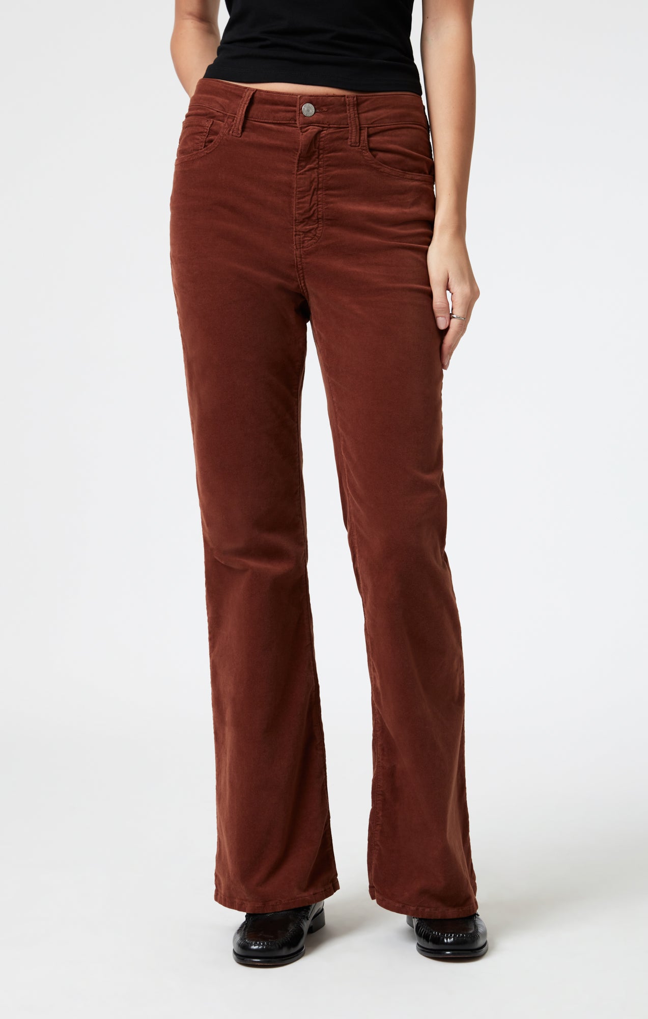 LOS ANGELES FLARE IN BROWN VELVET - Mavi Jeans