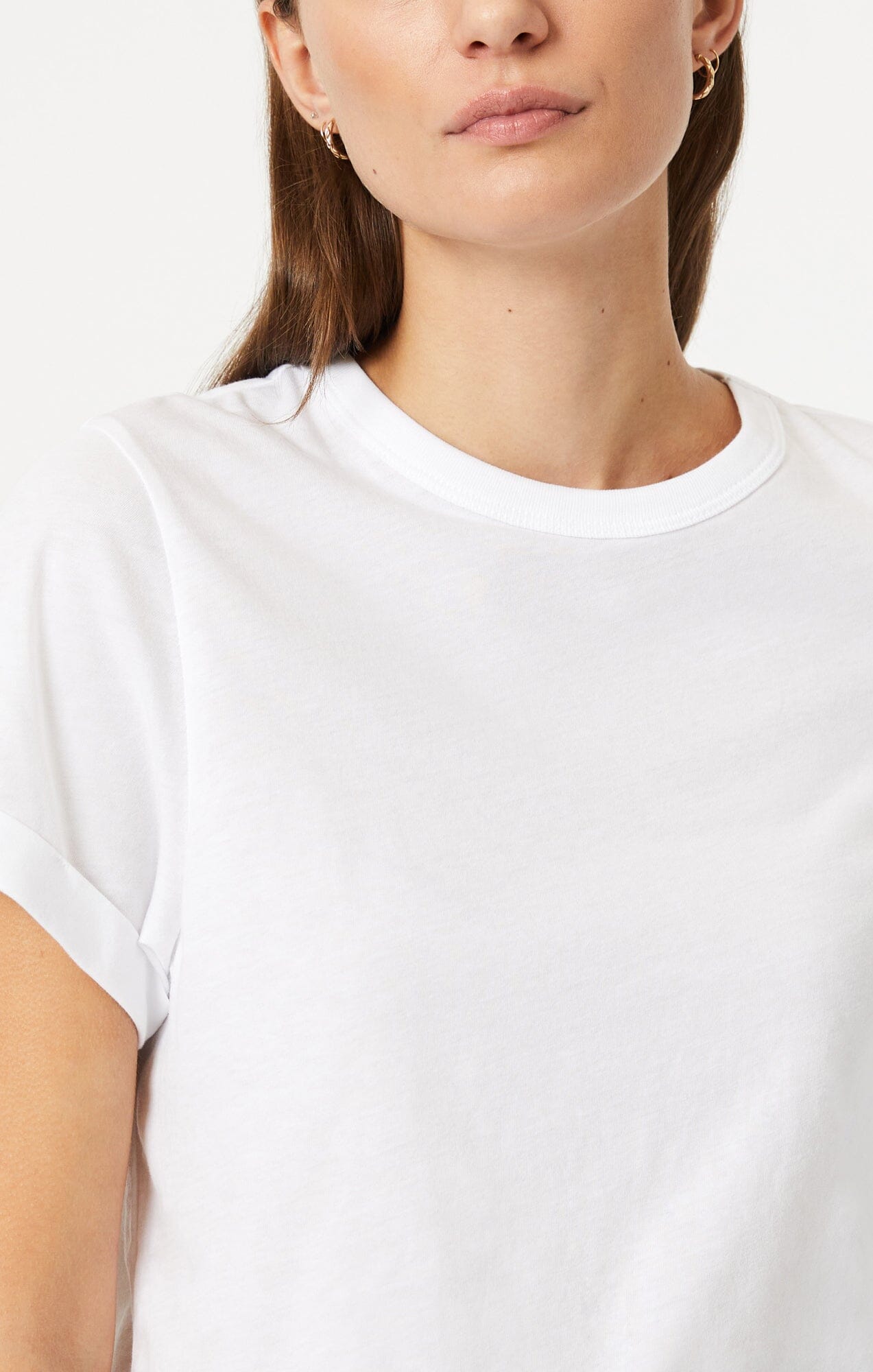 CROPPED T-SHIRT IN WHITE - Mavi Jeans