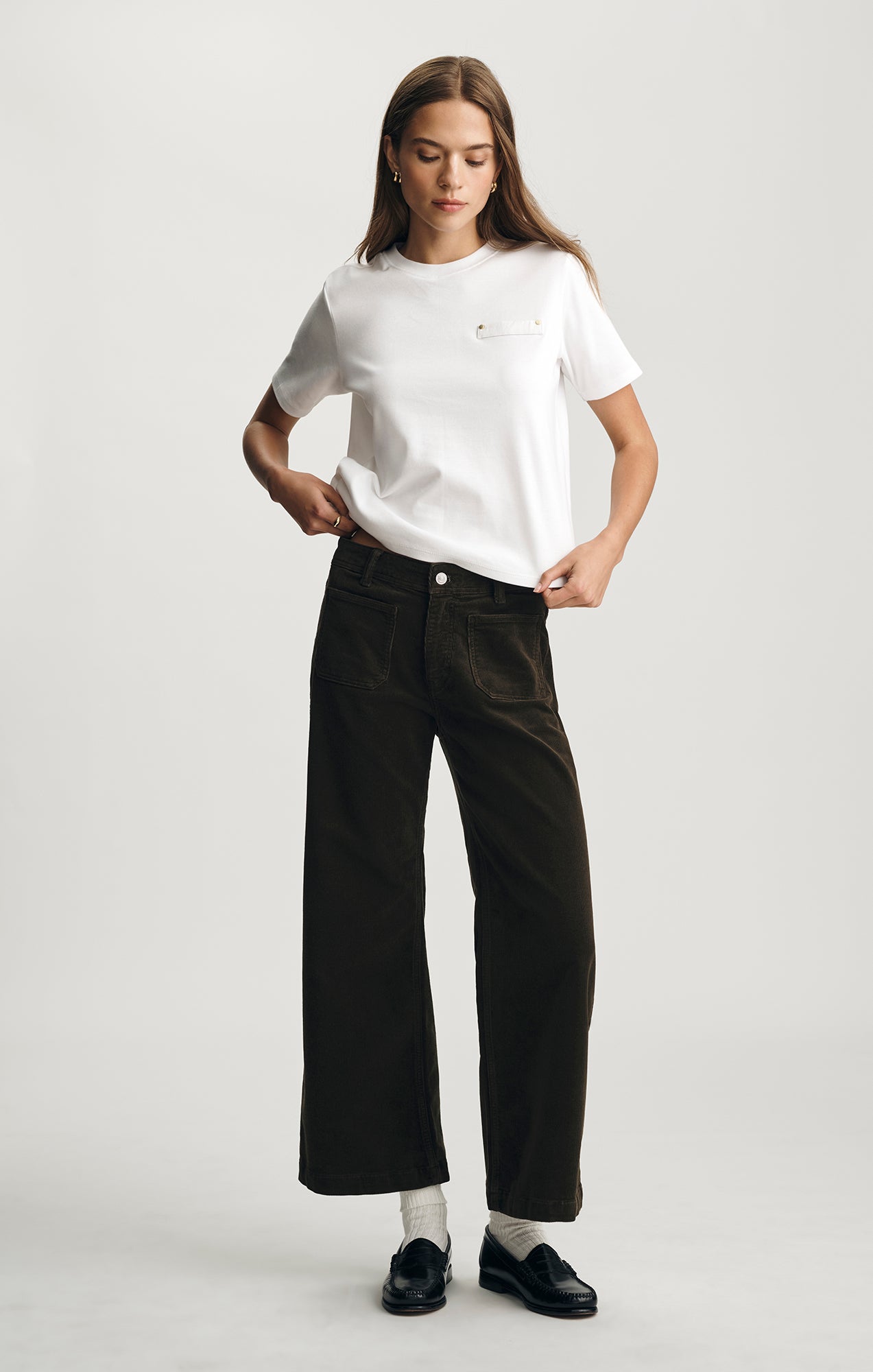 WELT POCKET T-SHIRT IN WHITE - Mavi Jeans